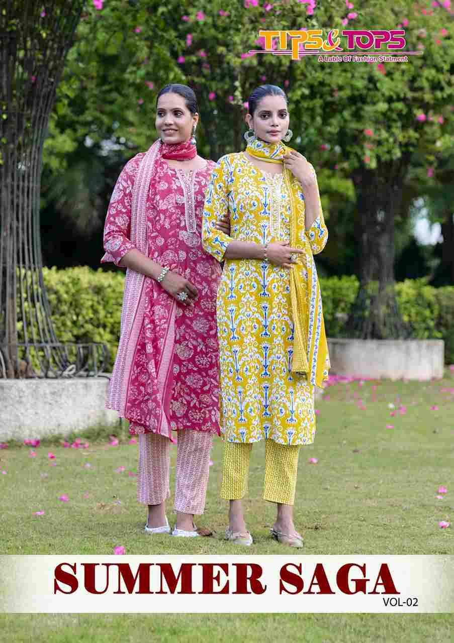 Summer Saga Vol-2 By Tips And Tops 2001 To 2006 Series Designer Festive Suits Beautiful Stylish Fancy Colorful Party Wear & Occasional Wear Pure Cotton Dresses At Wholesale Price