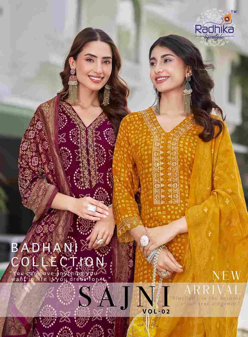 Sajni Vol-2 By Radhika Lifestyle 2001 To 2008 Series Beautiful Festive Suits Colorful Stylish Fancy Casual Wear & Ethnic Wear Pure Rayon Dresses At Wholesale Price