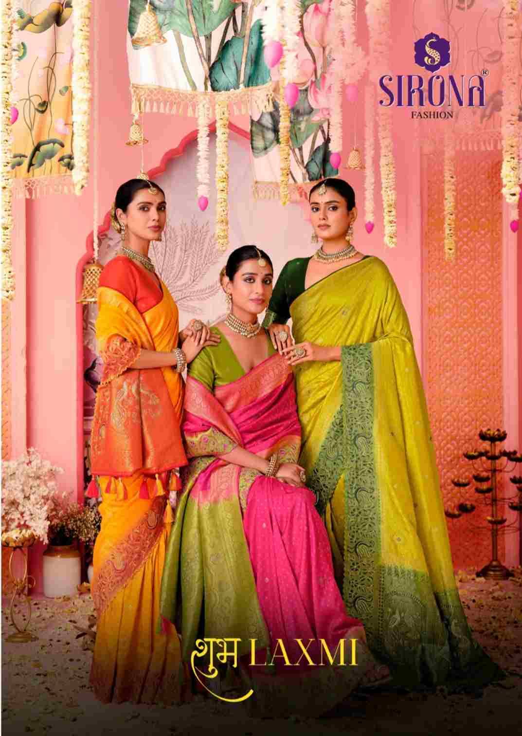 Shubh Laxmi By Sirona Fashion 1001 To 1009 Series Indian Traditional Wear Collection Beautiful Stylish Fancy Colorful Party Wear & Occasional Wear Dola Silk Sarees At Wholesale Price