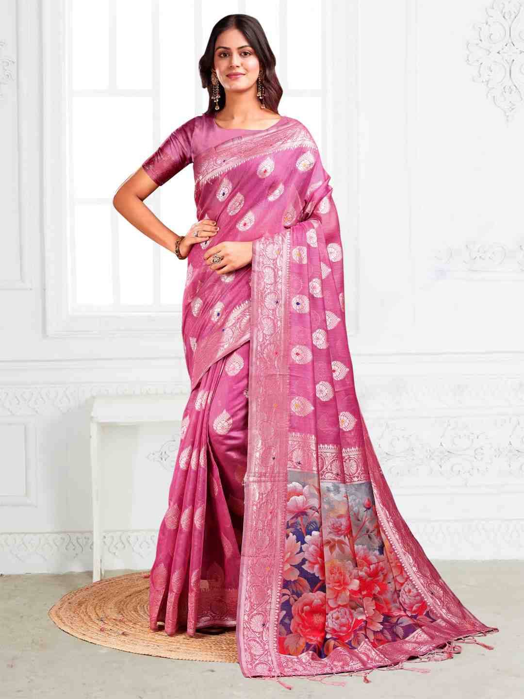 Suhani By Fashid Wholesale 1001 To 1006 Series Indian Traditional Wear Collection Beautiful Stylish Fancy Colorful Party Wear & Occasional Wear Linen Cotton Sarees At Wholesale Price