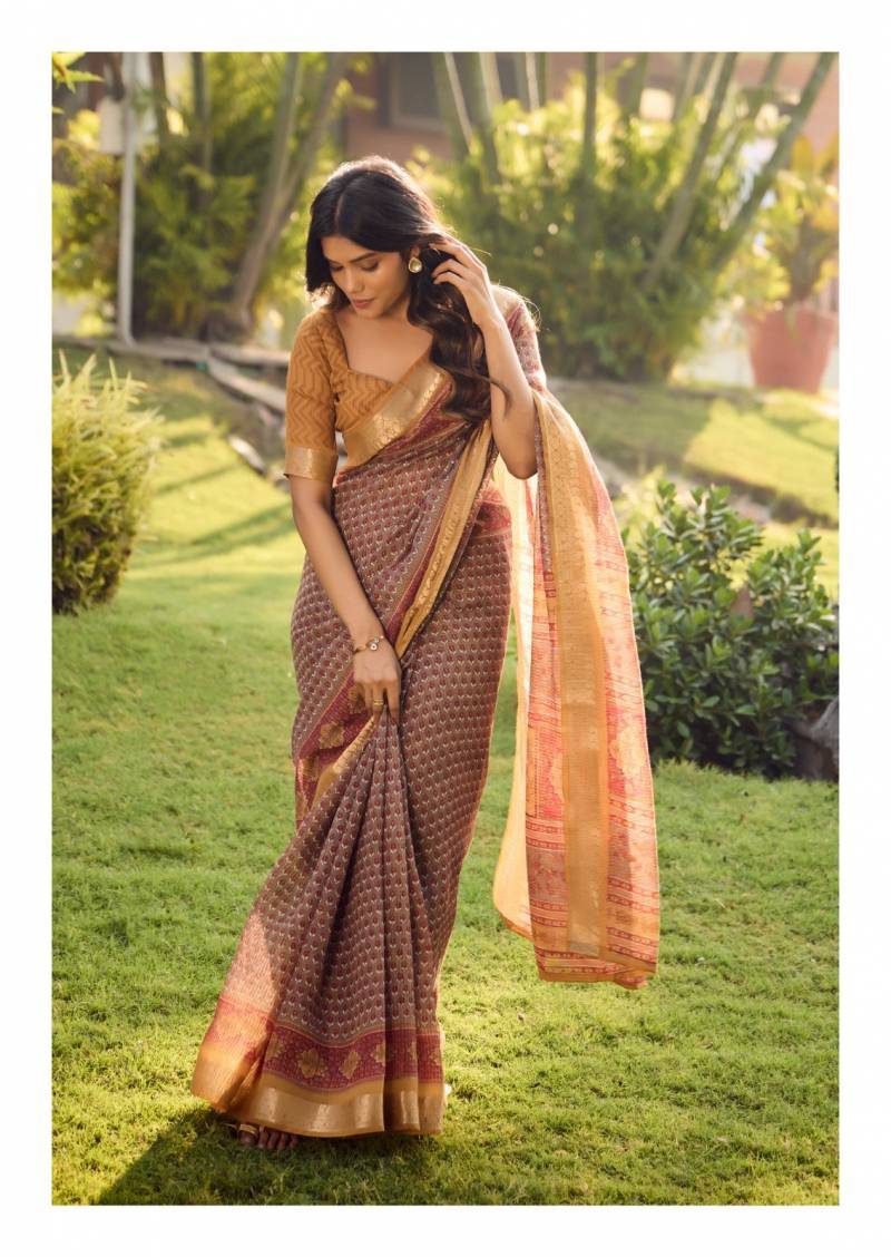 Sugandha By Sr 1001 To 1010 Series Indian Traditional Wear Collection Beautiful Stylish Fancy Colorful Party Wear & Occasional Wear Soft Cotton Sarees At Wholesale Price