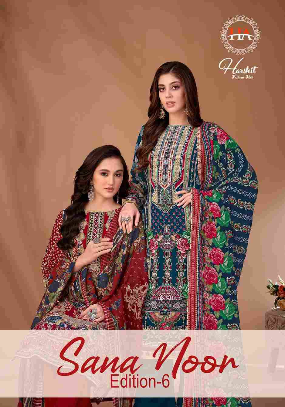 Sana Noor Vol-6 By Harshit Fashion Hub 1959-774-01 To 1959-774-08 Series Beautiful Festive Suits Stylish Fancy Colorful Casual Wear & Ethnic Wear Pure Viscose Rayon Dresses At Wholesale Price