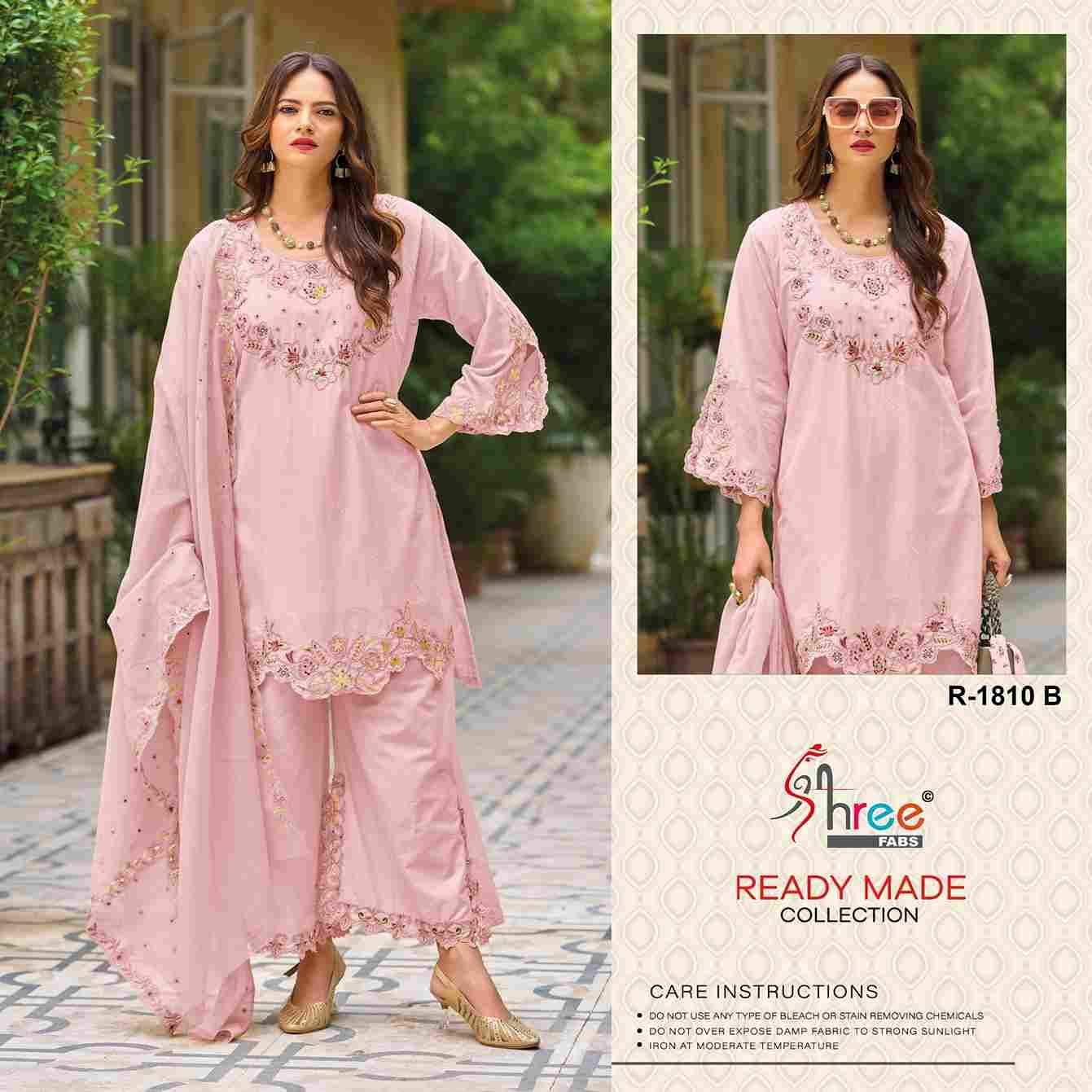 Shree Fabs Hit Design R-1810 Colours By Shree Fabs R-1810-A To R-1810-D Series Designer Pakistani Suits Collection Beautiful Stylish Fancy Colorful Party Wear & Occasional Wear Cambric Lawn Cotton Dresses At Wholesale Price