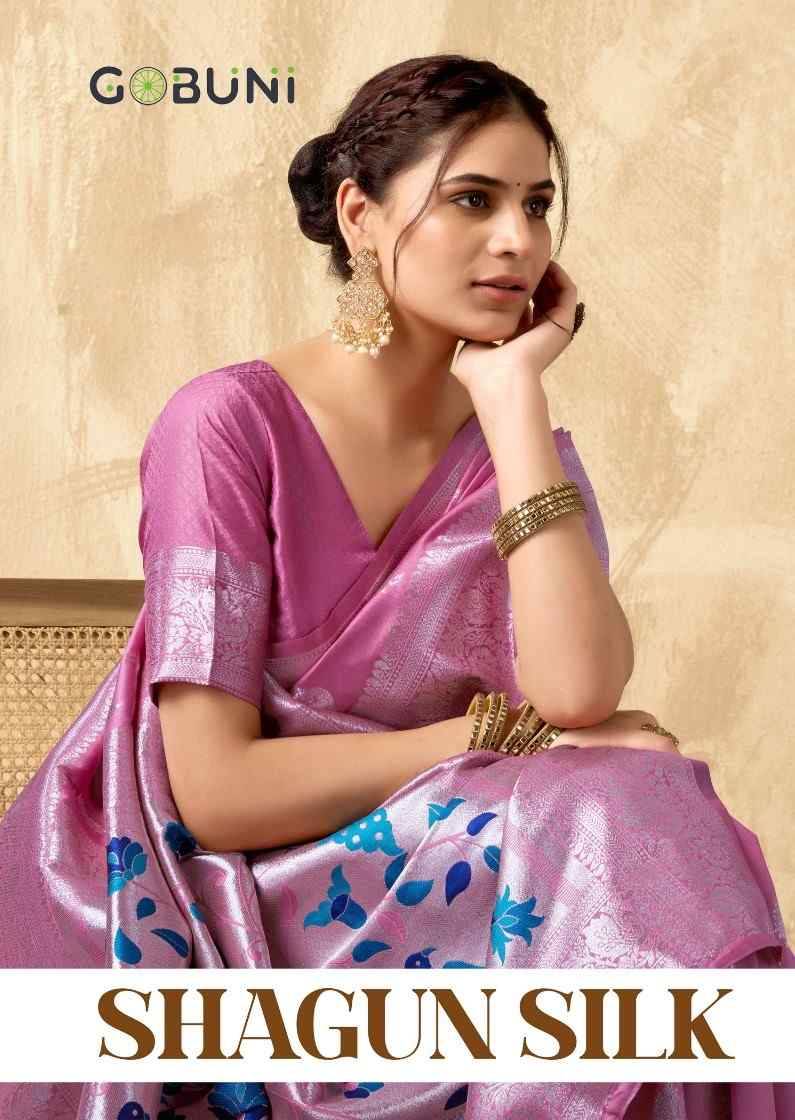 Shagun Silk By Gobuni 1501 To 1504 Series Indian Traditional Wear Collection Beautiful Stylish Fancy Colorful Party Wear & Occasional Wear Silk Sarees At Wholesale Price