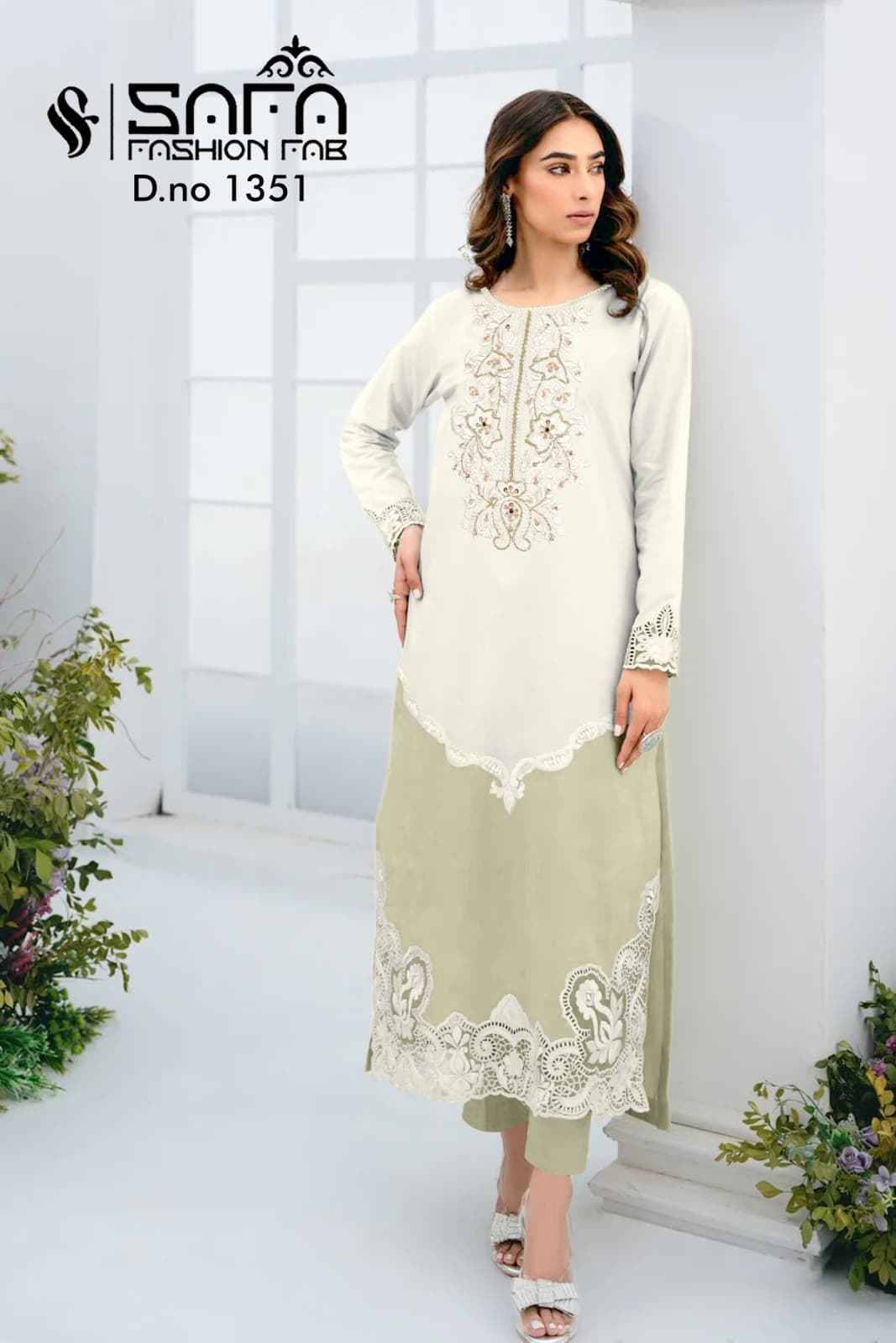 Safa 1351 Colours By Safa Fashion 1351-A To 1351-C Series Designer Stylish Fancy Colorful Beautiful Party Wear & Ethnic Wear Collection Georgette Dresses At Wholesale Price