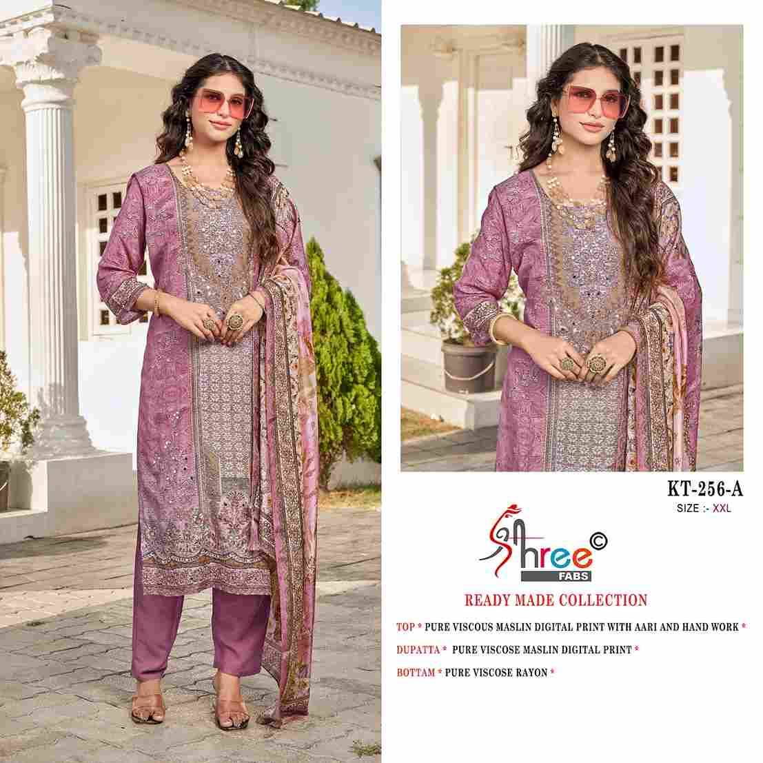 Shree Fabs Hit Design KT-256 By Shree Fabs KT-256 To KT-256-C Series Designer Pakistani Suits Beautiful Fancy Stylish Colorful Party Wear & Occasional Wear Pure Viscose Muslin Embroidery Dresses At Wholesale Price