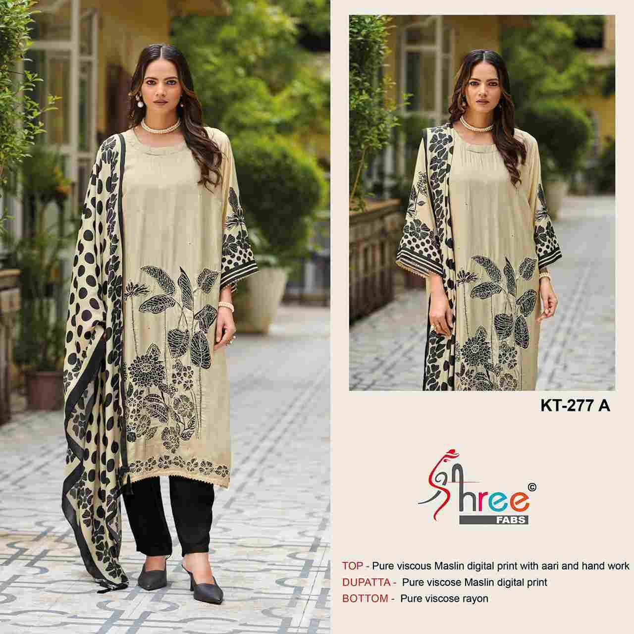 Shree Fabs Hit Design KT-277 By Shree Fabs Designer Pakistani Suits Beautiful Fancy Stylish Colorful Party Wear & Occasional Wear Pure Viscose Muslin Embroidery Dresses At Wholesale Price