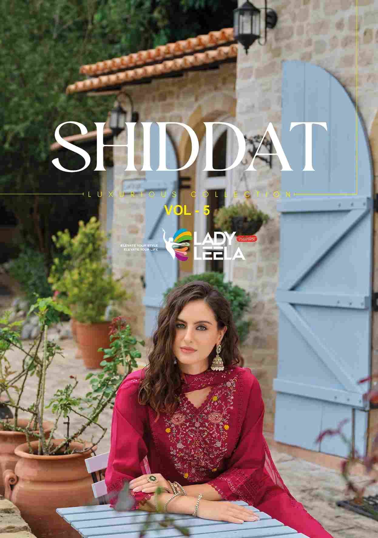 Shiddat Vol-5 By Lady Leela 31121 To 31126 Series Designer Festive Suits Beautiful Fancy Stylish Colorful Party Wear & Occasional Wear Pure Viscose Embroidered Dresses At Wholesale Price