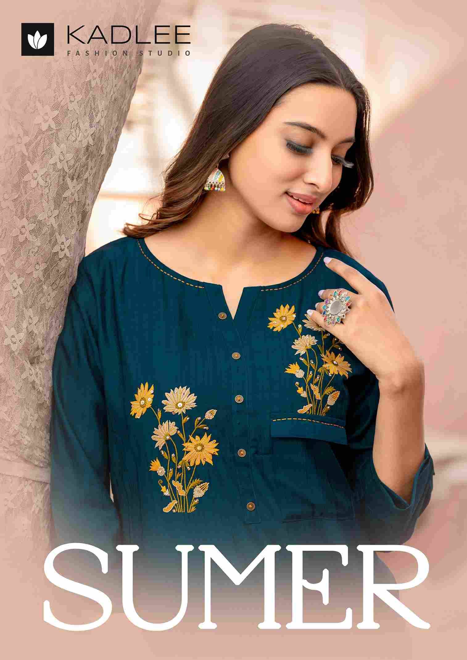 Sumer By Kadlee 2001 To 2006 Series Beautiful Stylish Fancy Colorful Casual Wear & Ethnic Wear Heavy Rayon Kurtis At Wholesale Price