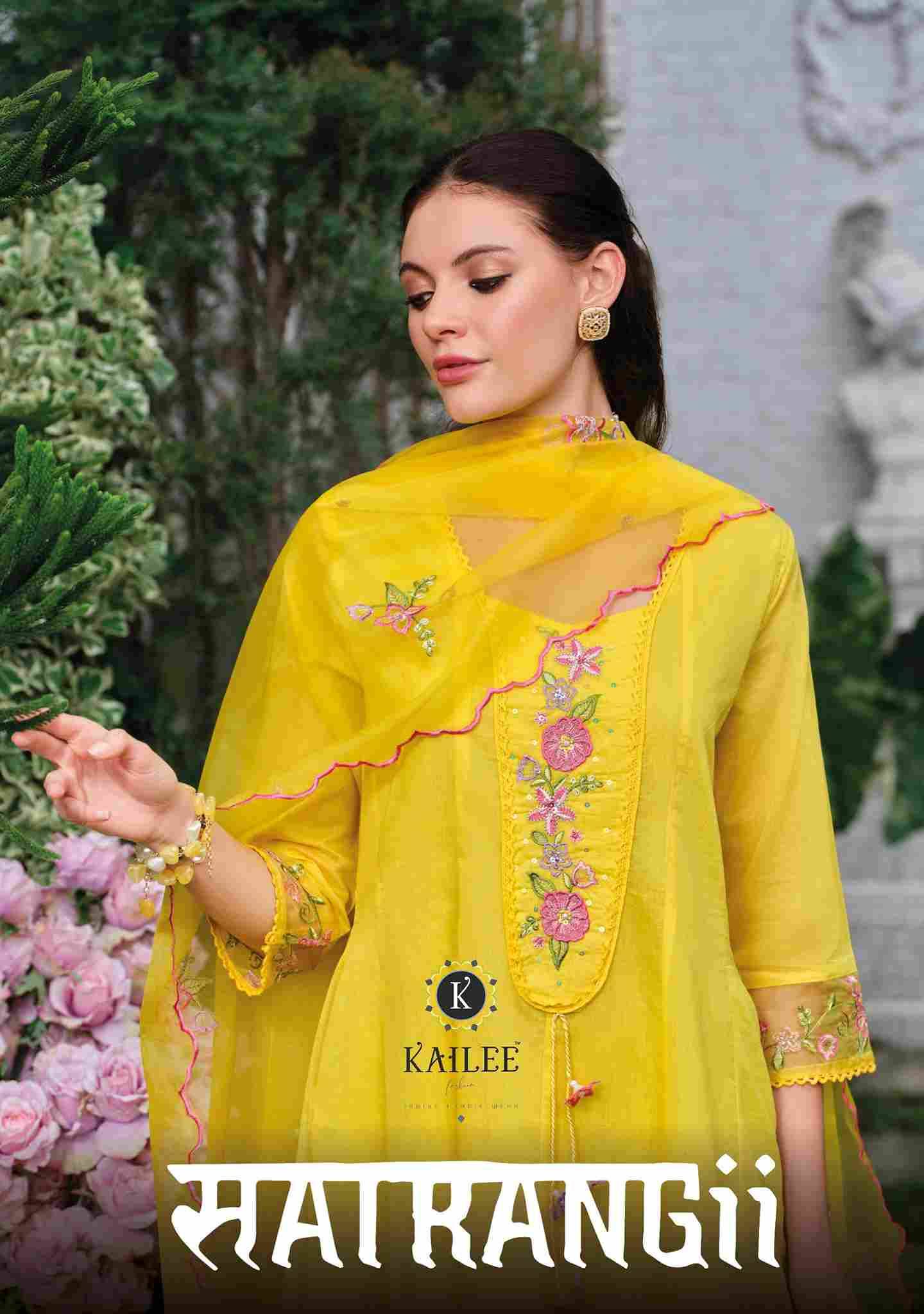 Satrangi By Kailee 45801 To 45804 Series Beautiful Festive Suits Colorful Stylish Fancy Casual Wear & Ethnic Wear Pure Viscose Chanderi Dresses At Wholesale Price