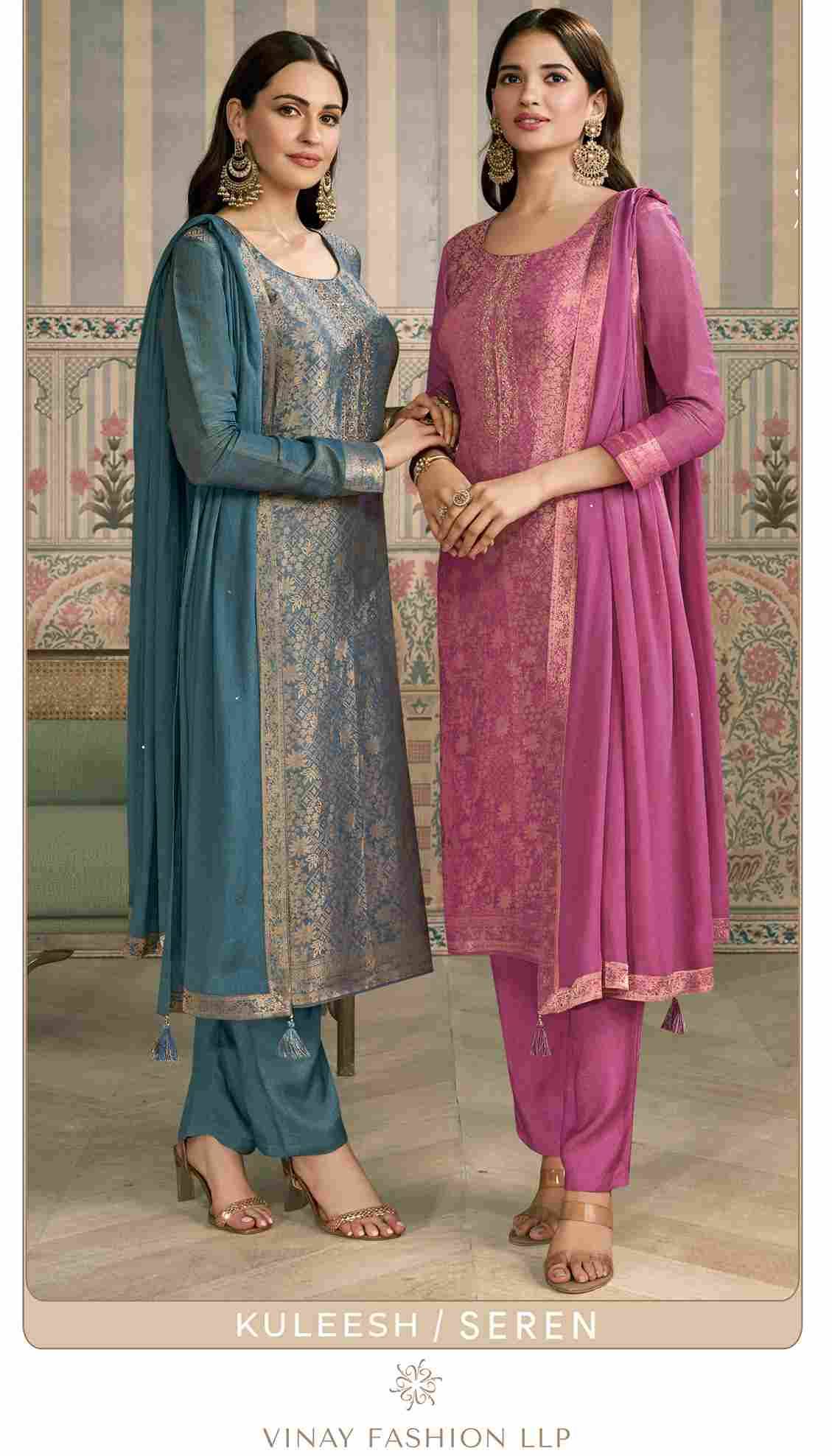 Seren By Vinay Fashion 74941 To 74944 Series Designer Festive Suits Collection Beautiful Stylish Fancy Colorful Party Wear & Occasional Wear Simmer Jacquard Embroidered Dresses At Wholesale Price