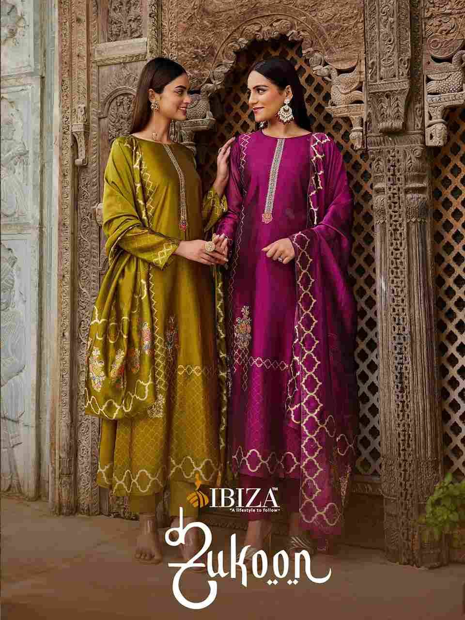Sukoon By Ibiza 16014 To 16017 Series Designer Festive Suits Beautiful Fancy Stylish Colorful Party Wear & Occasional Wear Pure Bangalori Silk Jacquard Dresses At Wholesale Price