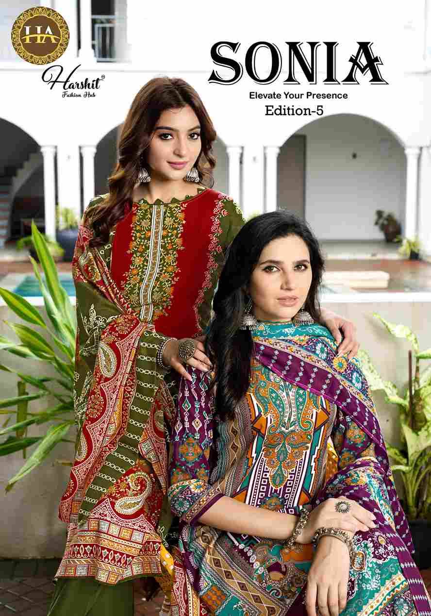 Sonia Vol-5 By Harshit Fashion Hub 2532-32-01 To 2532-32-08 Series Beautiful Festive Suits Stylish Fancy Colorful Casual Wear & Ethnic Wear Pure Cotton Dresses At Wholesale Price