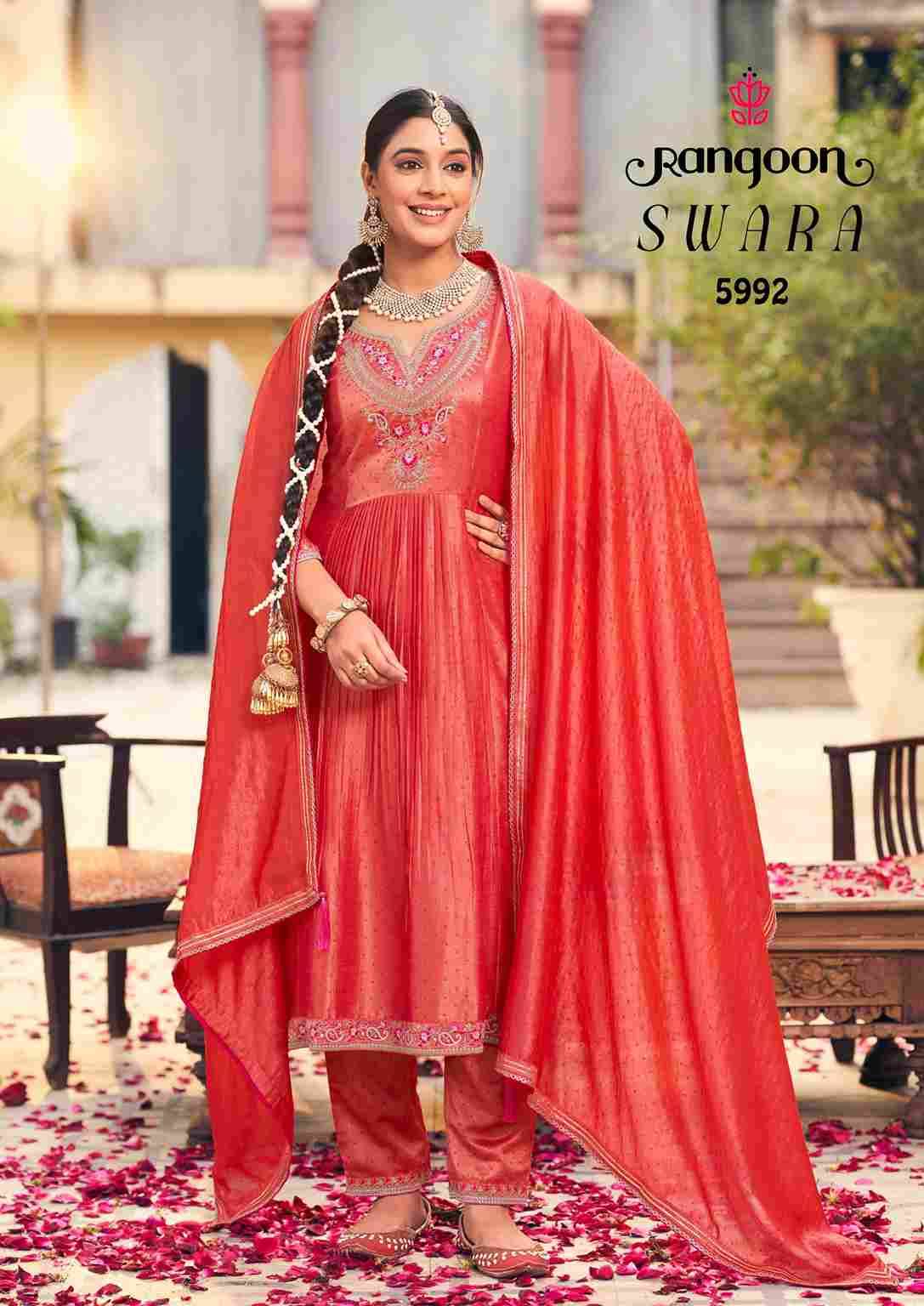 Swara By Rangoon 5991 To 5994 Series Beautiful Festive Suits Colorful Stylish Fancy Casual Wear & Ethnic Wear Silk Dresses At Wholesale Price