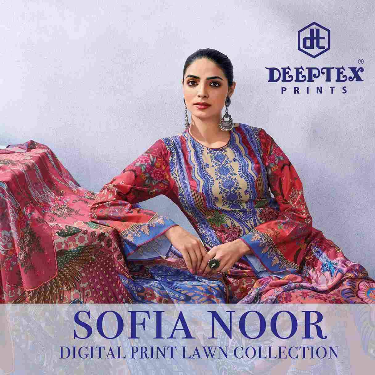 Sofia Noor By Deeptex Prints 1001 To 1008 Series Beautiful Festive Suits Stylish Fancy Colorful Casual Wear & Ethnic Wear Pure Lawn Print Dresses At Wholesale Price