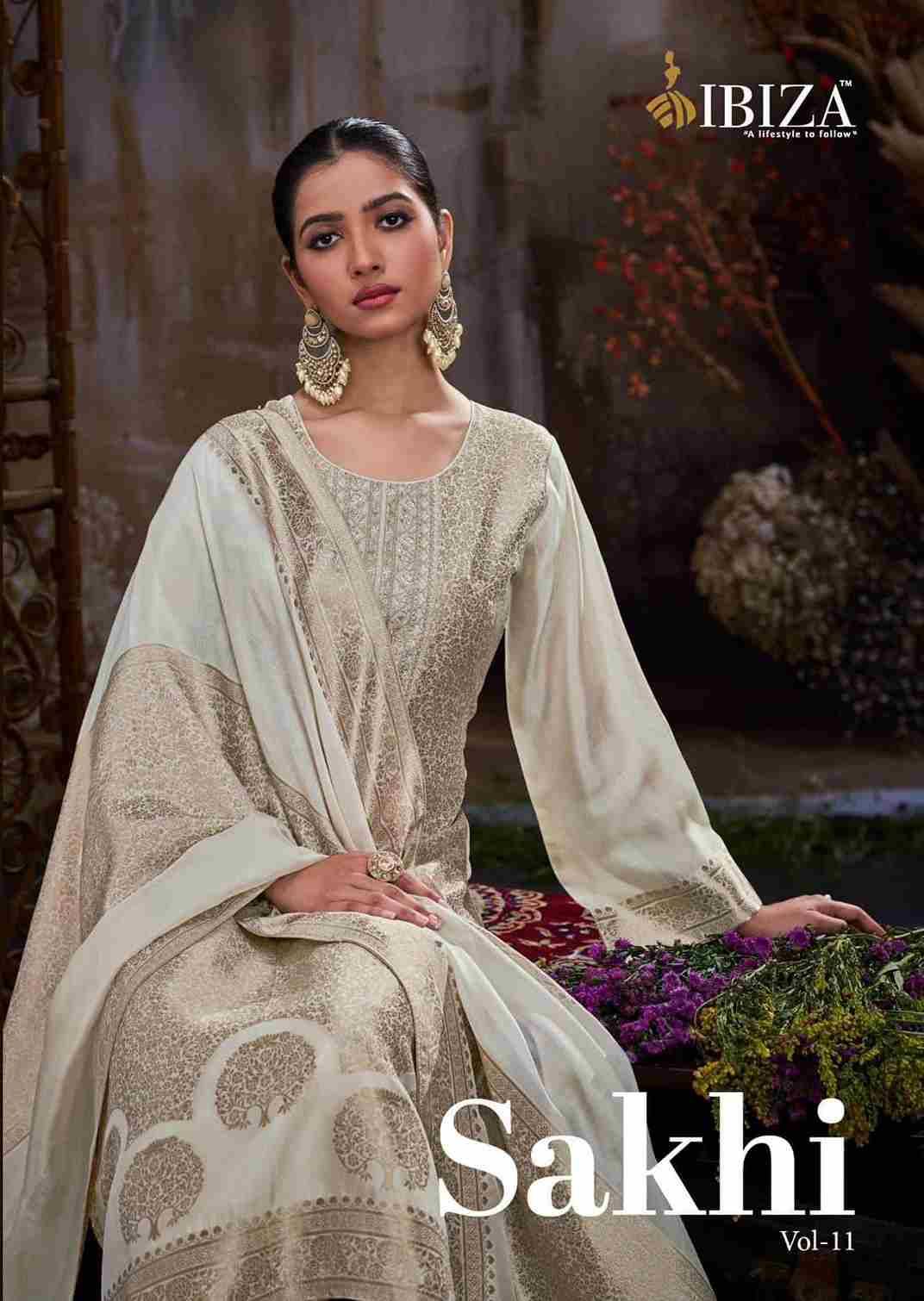 Sakhi Vol-11 By Ibiza 2331 To 2334 Series Designer Festive Suits Beautiful Fancy Stylish Colorful Party Wear & Occasional Wear Pure Silk Jacquard Dresses At Wholesale Price