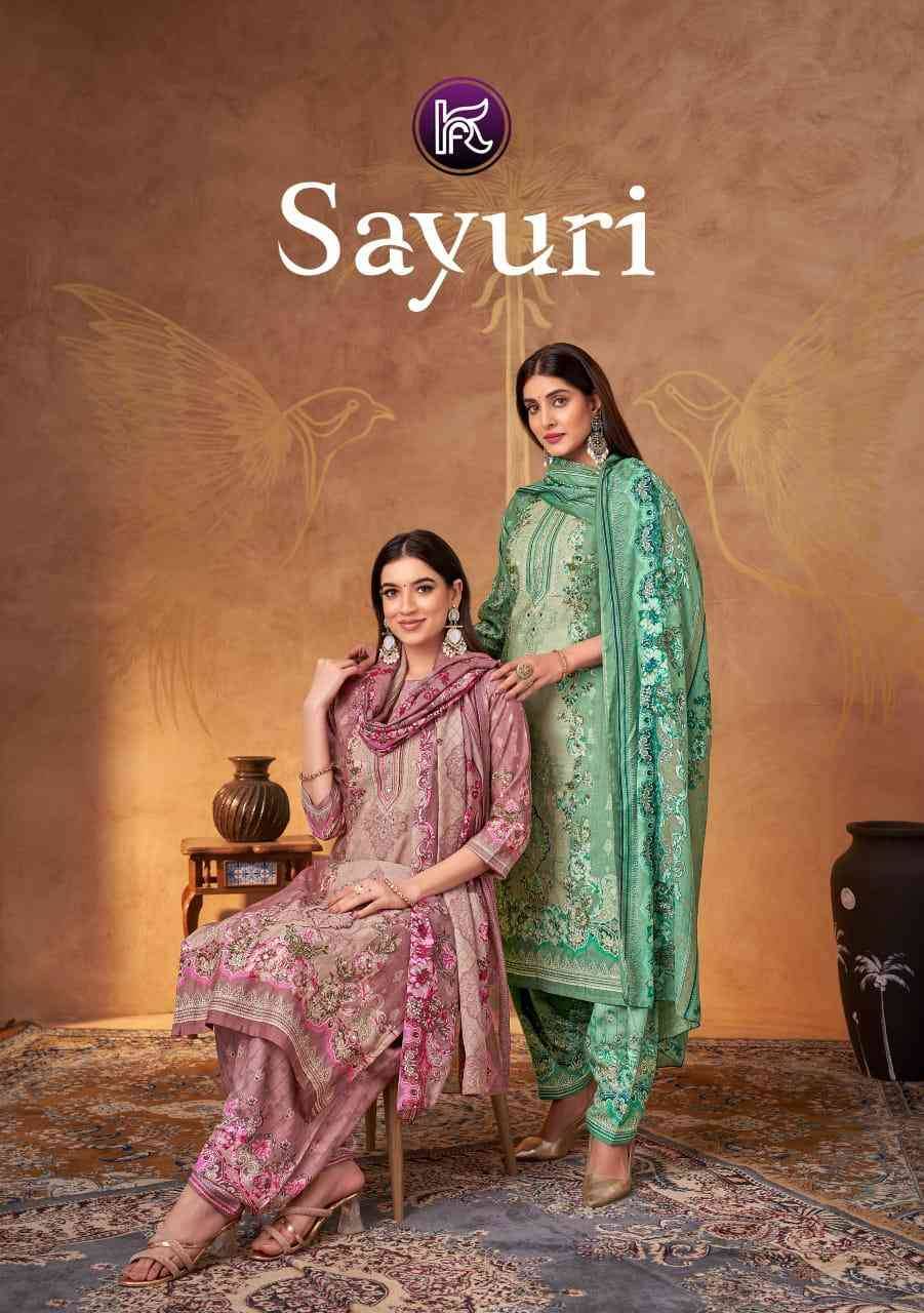Sayuri By Kala Fashion 7001 To 7006 Series Festive Suits Beautiful Fancy Colorful Stylish Party Wear & Occasional Wear Pure Modal Dresses At Wholesale Price