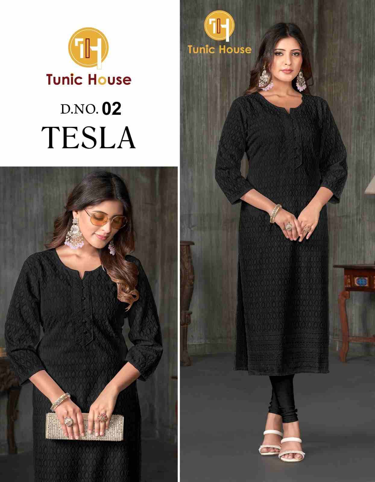 Tesla By Tunic House 01 To 13 Series Designer Stylish Fancy Colorful Beautiful Party Wear & Ethnic Wear Collection Viscose Rayon Print Kurtis At Wholesale Price