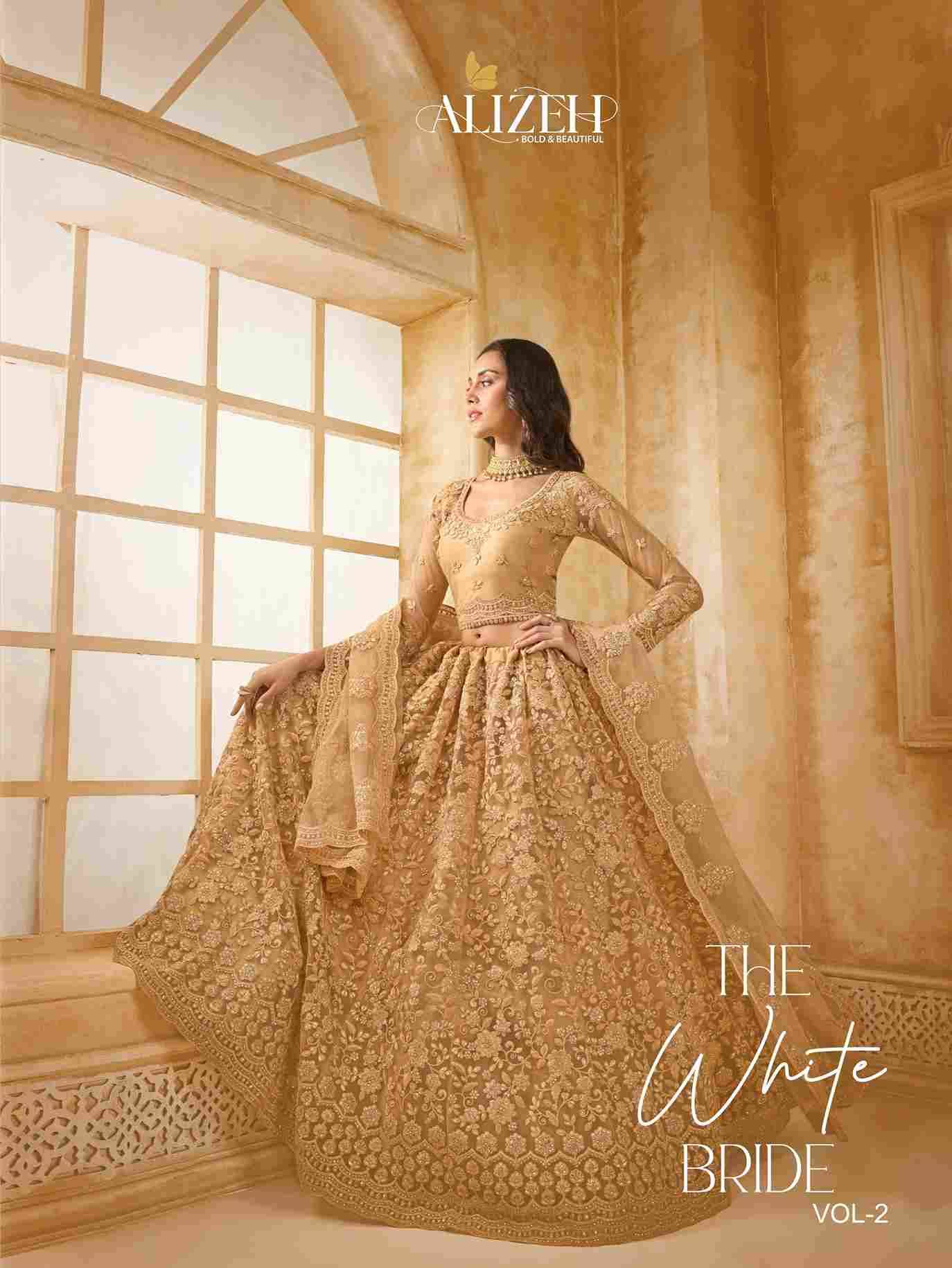 The White Bride Vol-2 By Alizeh Beautiful Colorful Fancy Wedding Collection Occasional Wear & Party Wear Net Lehengas At Wholesale Price