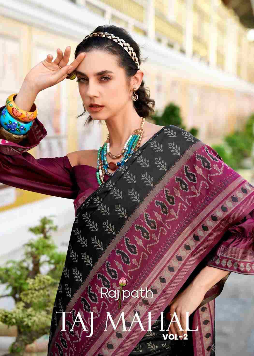 Taj Mahal Vol-2 By Rajpath 163 To 170 Series Indian Traditional Wear Collection Beautiful Stylish Fancy Colorful Party Wear & Occasional Wear Soft Silk Sarees At Wholesale Price