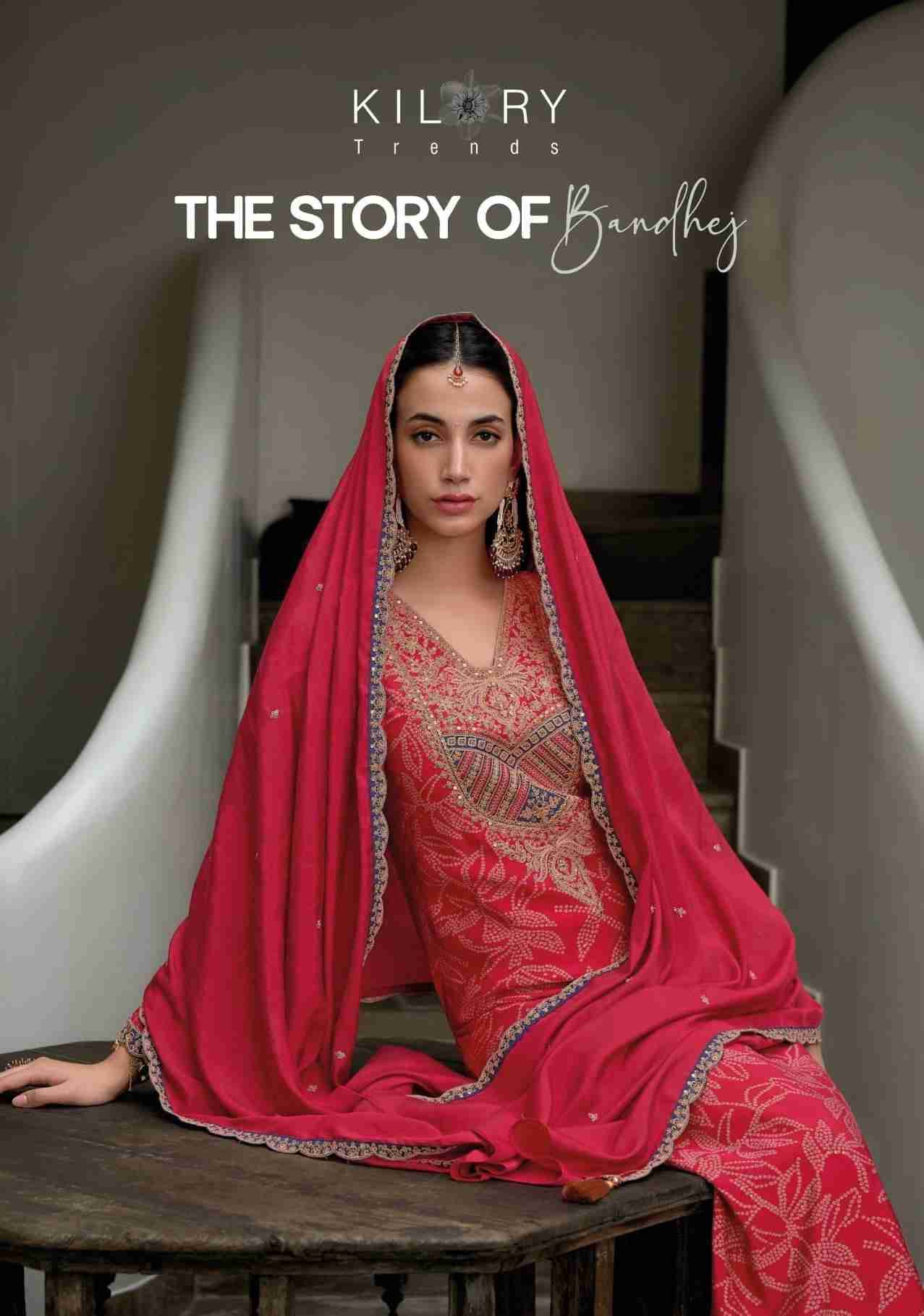 The Story Of Bandhej By Kilory 1121 To 1128 Series Beautiful Festive Suits Colorful Stylish Fancy Casual Wear & Ethnic Wear Pure Viscose Modal Silk Dresses At Wholesale Price