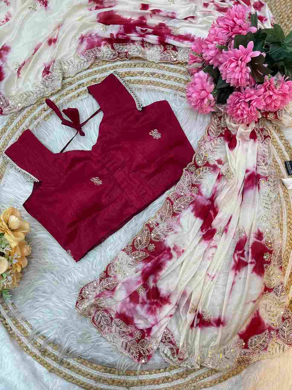Vd-Shelly By Fashid Wholesale 01 To 03 Series Indian Traditional Wear Collection Beautiful Stylish Fancy Colorful Party Wear & Occasional Wear Pure Soft Chinnon Sarees At Wholesale Price