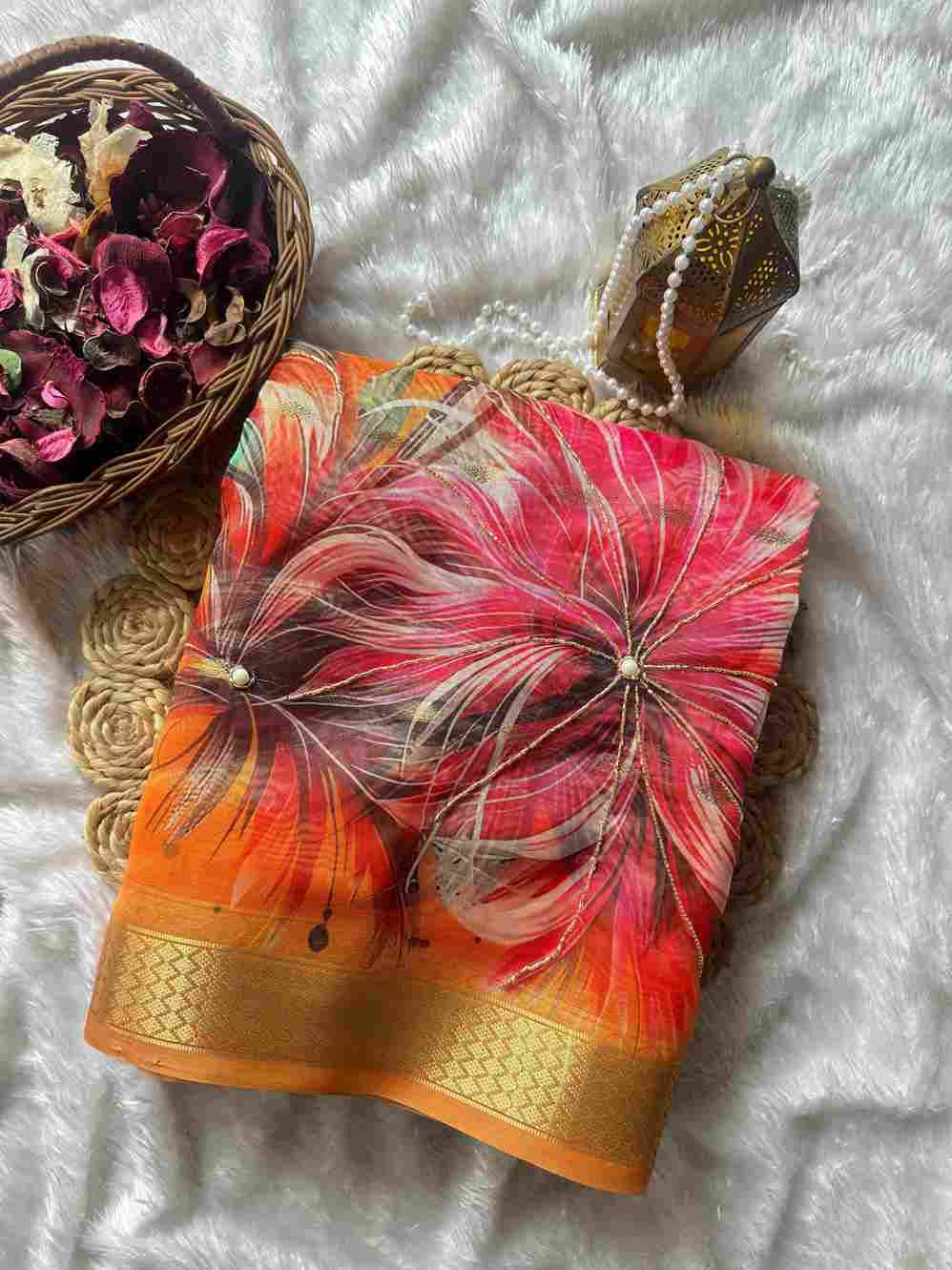 Vt-109 By Fashid Wholesale Indian Traditional Wear Collection Beautiful Stylish Fancy Colorful Party Wear & Occasional Wear Soft Organza Sarees At Wholesale Price