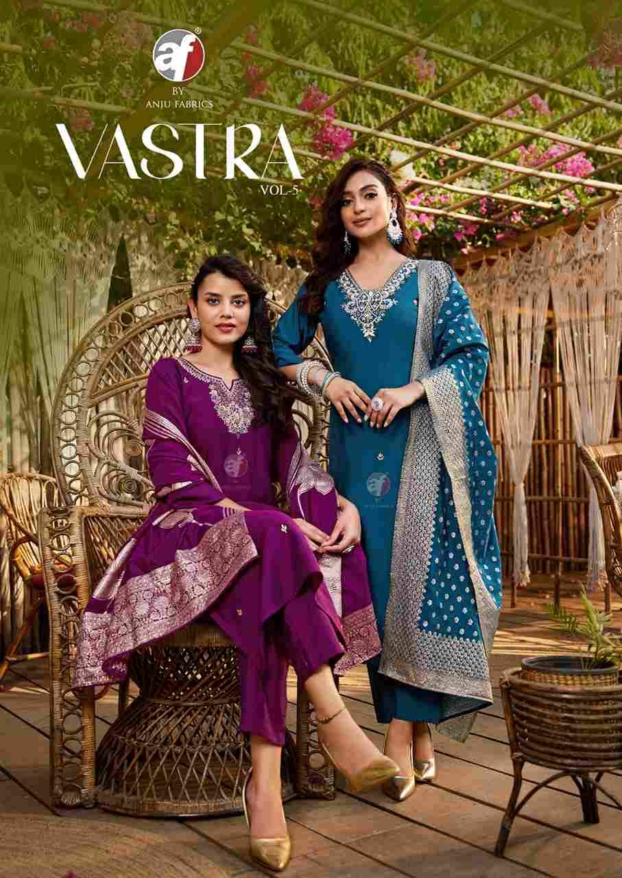 Vastra Vol-5 By Anju Fabrics 4151 To 4156 Series Suits Beautiful Fancy Colorful Stylish Party Wear & Occasional Wear Roman Silk Dresses At Wholesale Price
