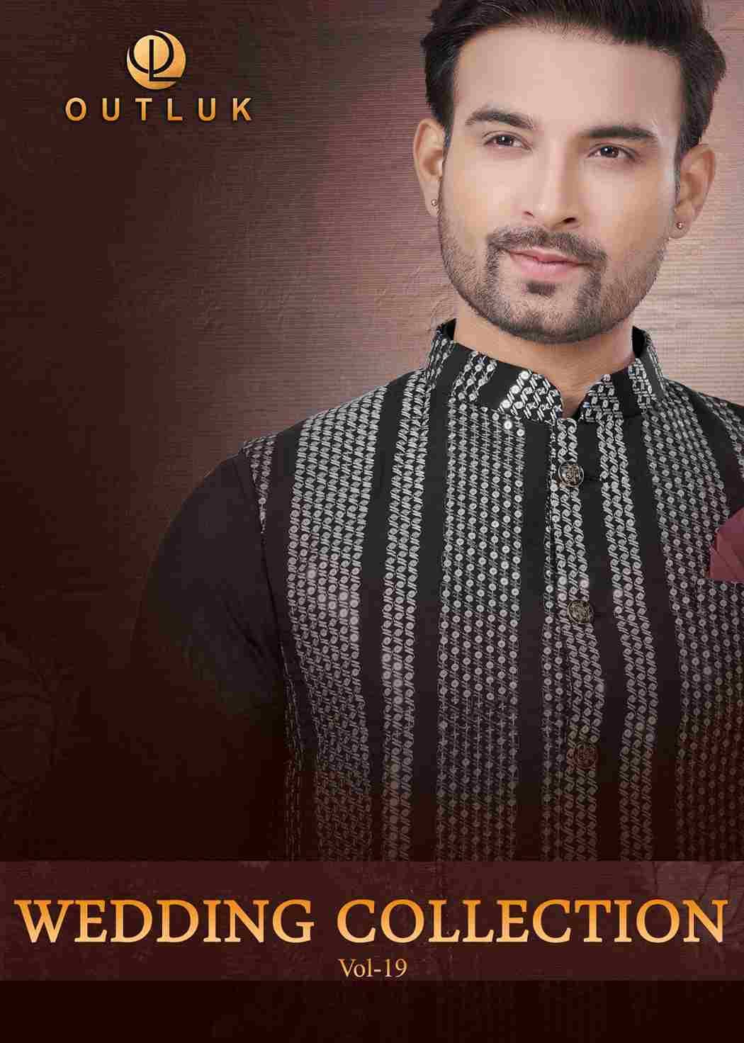 Wedding Collection Vol-19 By Outluk 19001 To 19009 Series Beautiful Colorful Stylish Fancy Casual Wear & Ethnic Wear & Ready To Wear Pure Silk Kurtas With And Jackets At Wholesale Price