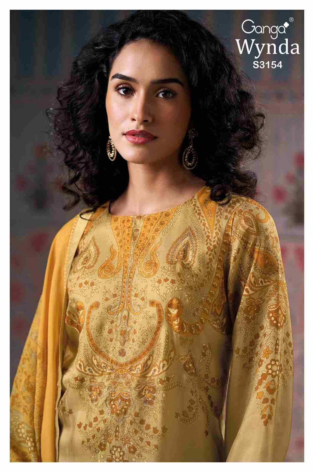 Wynda-3154 By Ganga Fashion 3154-A To 3154-D Series Beautiful Festive Suits Colorful Stylish Fancy Casual Wear & Ethnic Wear Pure Silk Dresses At Wholesale Price