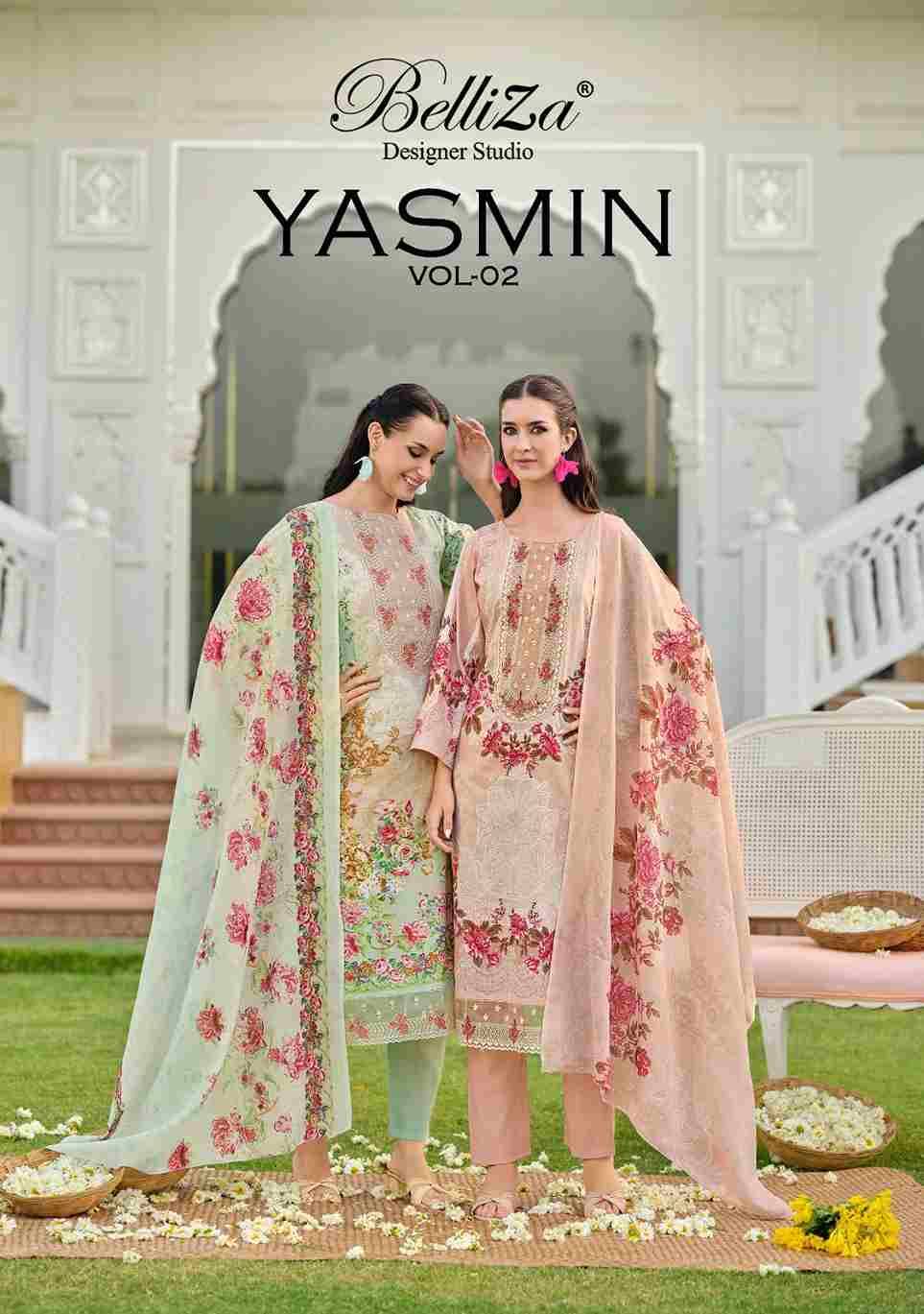 Yasmin Vol-2 By Belliza 869-001 To 869-008 Series Beautiful Suits Colorful Stylish Fancy Casual Wear & Ethnic Wear Pure Jam Cotton Dresses At Wholesale Price