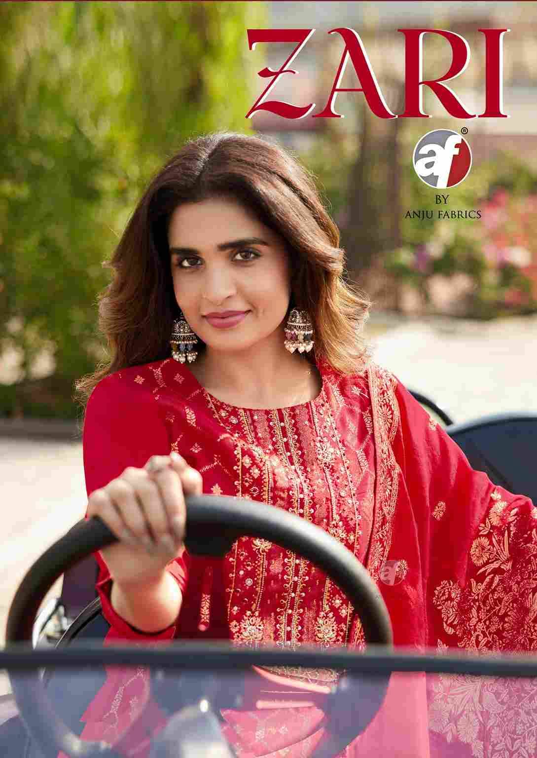 Zari By Anju Fabrics 4081 To 4084 Series Designer Festive Suits Collection Beautiful Stylish Fancy Colorful Party Wear & Occasional Wear Dola Silk Jacquard Dresses At Wholesale Price