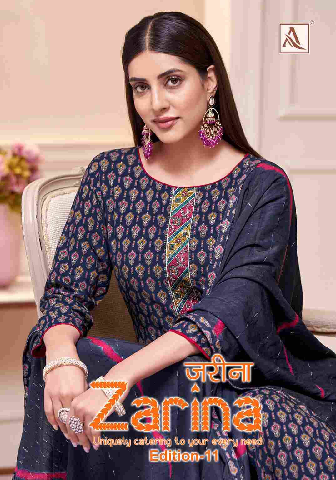 Zarina Vol-11 By Alok Suit 2040-862-01 To 2040-862-08 Series Beautiful Festive Suits Colorful Stylish Fancy Casual Wear & Ethnic Wear Pure Viscose Rayon Dresses At Wholesale Price