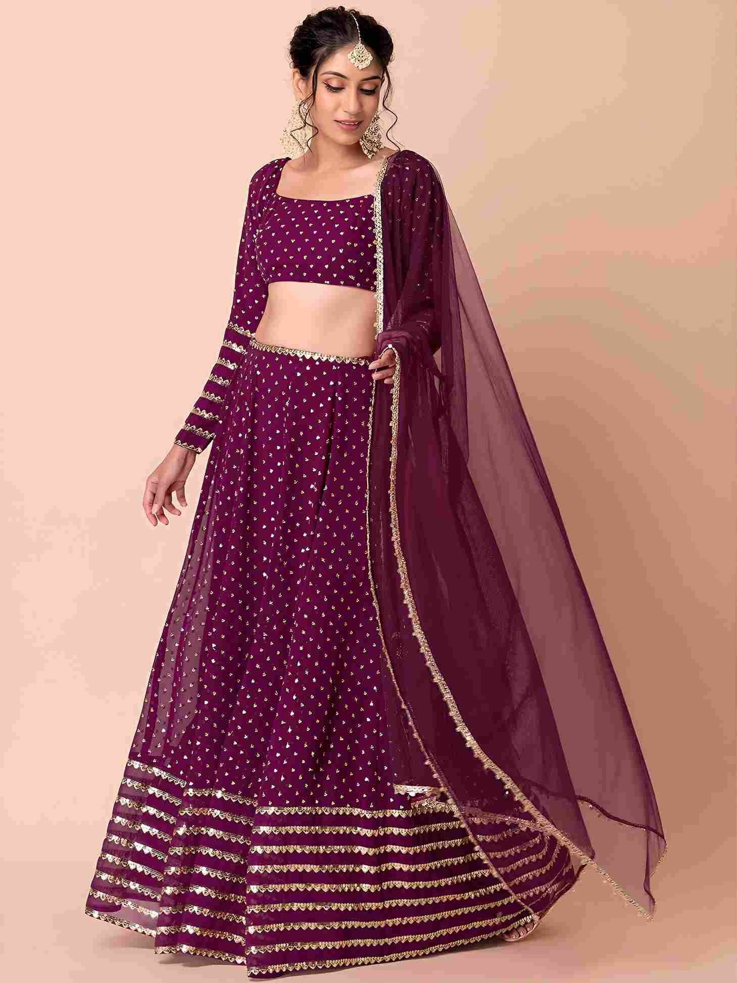 Zc-15074 By Fashid Wholesale Designer Beautiful Collection Occasional Wear & Party Wear Heavy Georgette Embroidered Lehengas At Wholesale Price