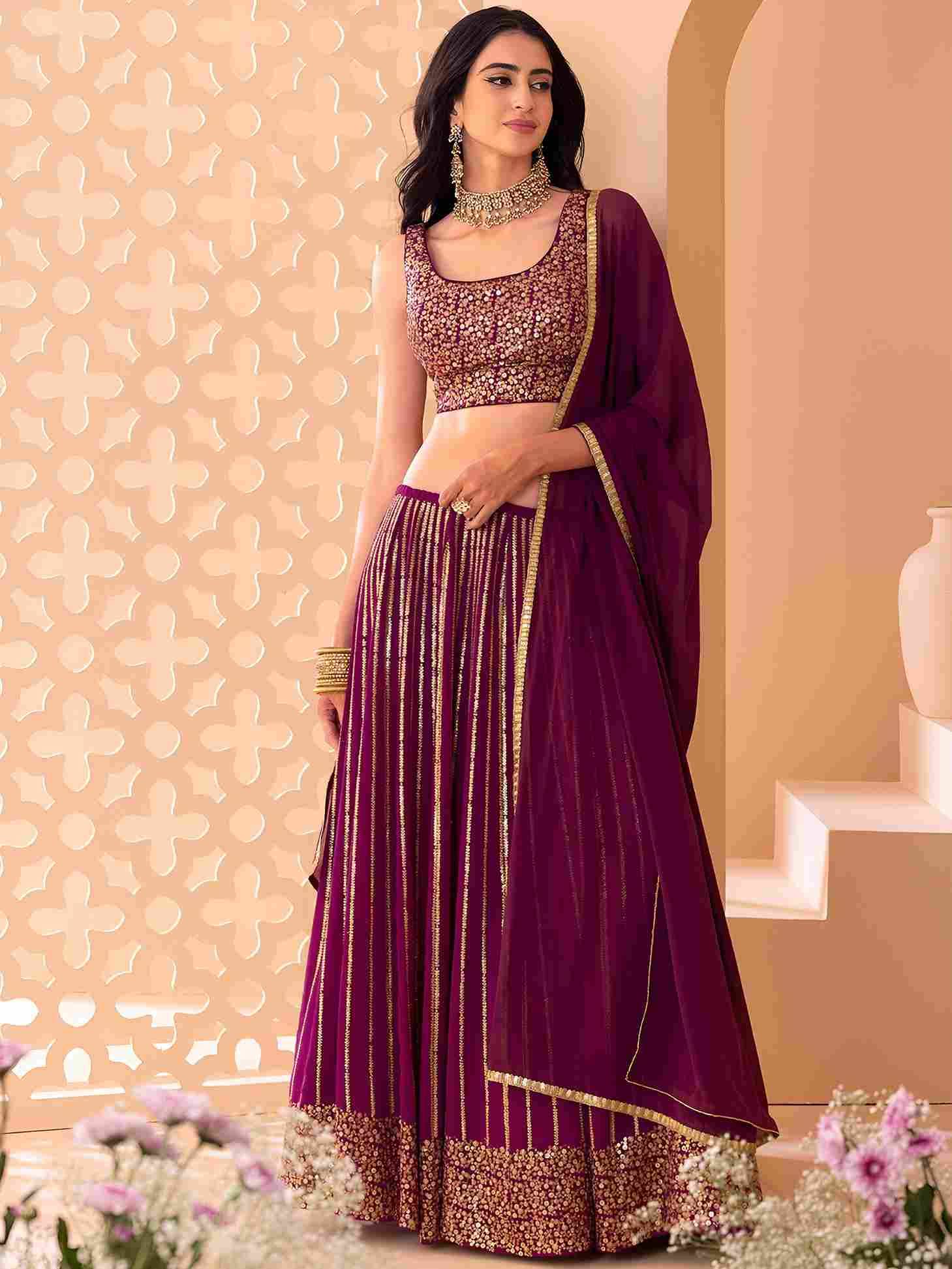 Zc-15067 By Fashid Wholesale Designer Navratri Beautiful Collection Occasional Wear & Party Wear Heavy Georgette Embroidered Lehengas At Wholesale Price