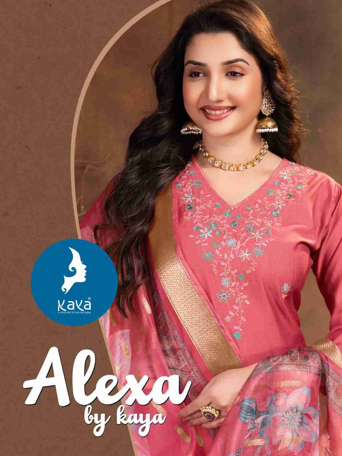 Alexa By Kaya 01 To 06 Series Beautiful Stylish Festive Suits Fancy Colorful Casual Wear & Ethnic Wear & Ready To Wear Vertican Silk Dresses At Wholesale Price