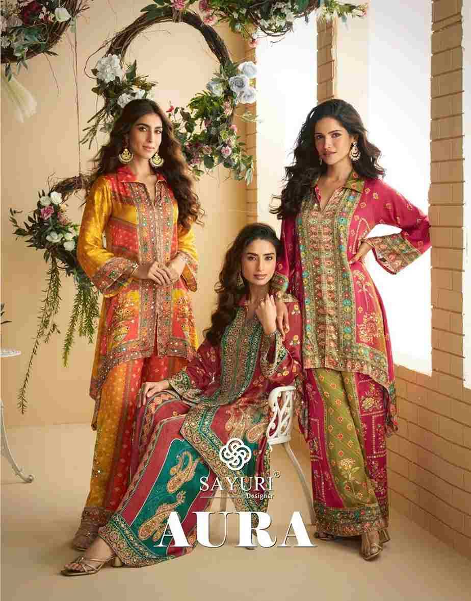 Aura By Sayuri 10085 To 10087 Series Designer Stylish Fancy Colorful Beautiful Party Wear & Ethnic Wear Collection Crepe Silk Co-Ord At Wholesale Price