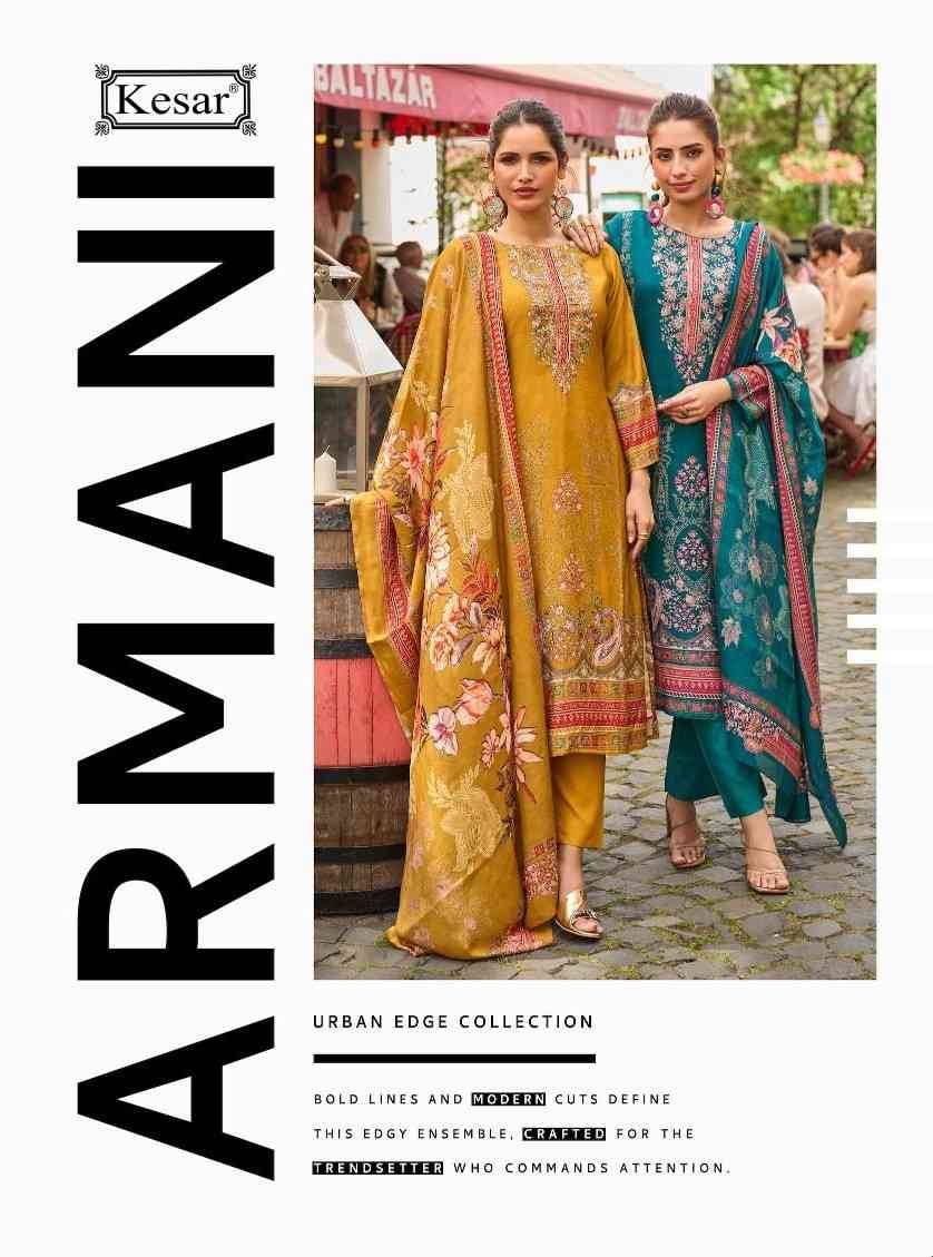 Armani By Kesar 2001 To 2004 Series Beautiful Festive Suits Colorful Stylish Fancy Casual Wear & Ethnic Wear Viscose Muslin Dresses At Wholesale Price