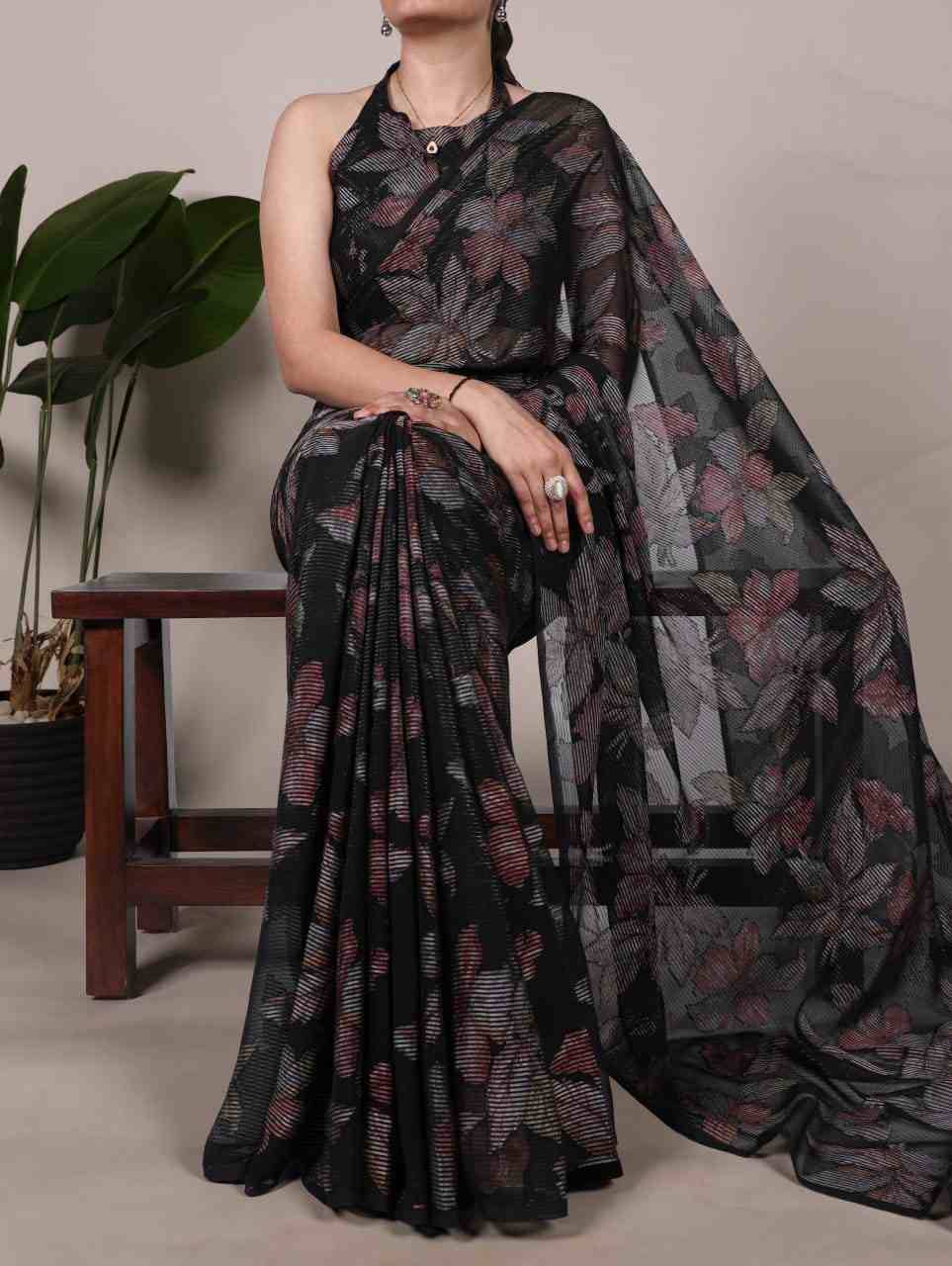Alara By Fashid Wholesale 7052-A To 7052-D Series Indian Traditional Wear Collection Beautiful Stylish Fancy Colorful Party Wear & Occasional Wear Brasso Sarees At Wholesale Price