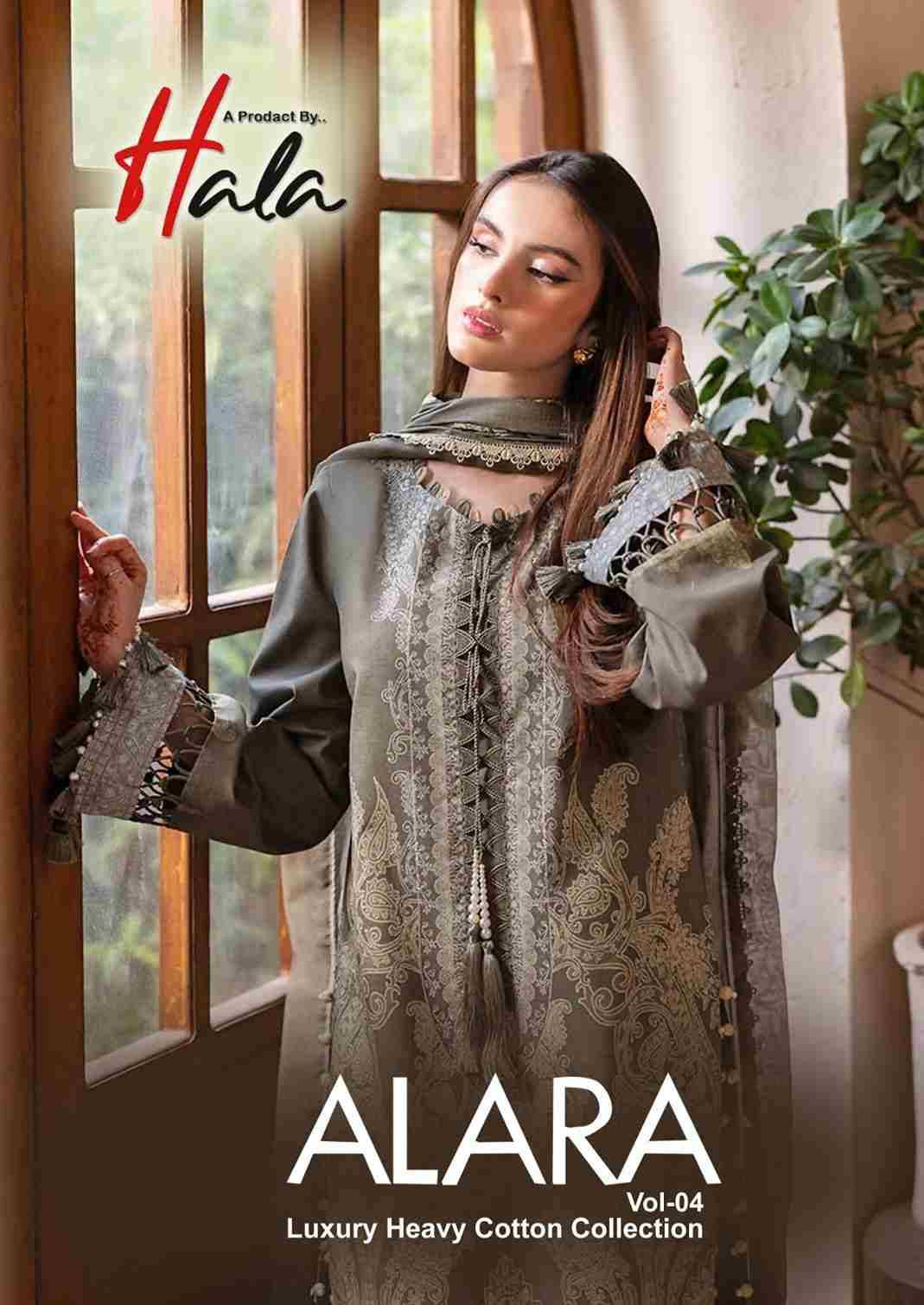 Alara Vol-4 By Hala 4001 To 4006 Series Beautiful Festive Suits Stylish Fancy Colorful Casual Wear & Ethnic Wear Lawn Cotton Digital Print Dresses At Wholesale Price