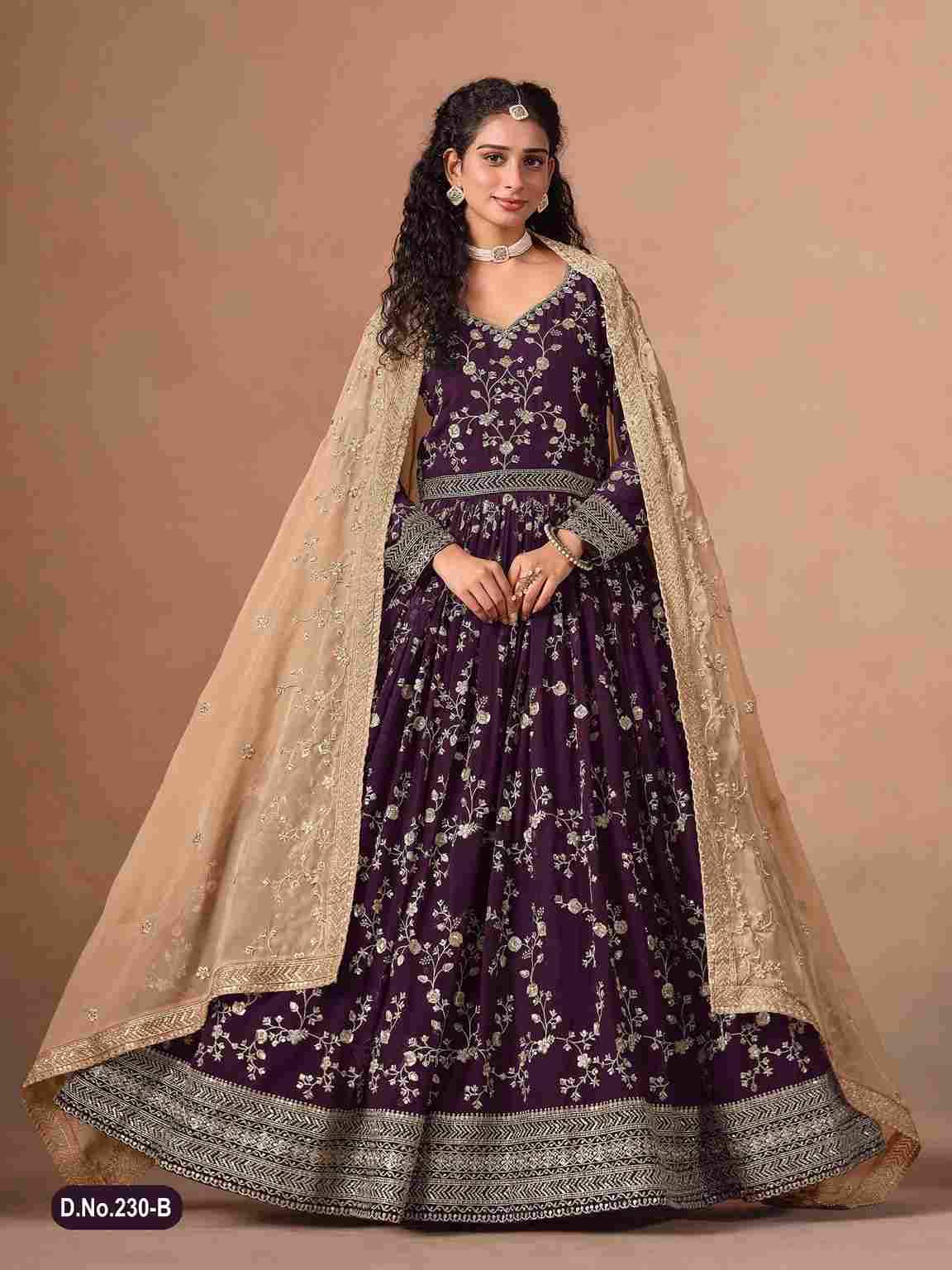 Aanaya Vol-230 By Twisha 230-A To 230-D Series Designer Anarkali Suits Beautiful Fancy Colorful Stylish Party Wear & Occasional Wear Faux Georgette Dresses At Wholesale Price