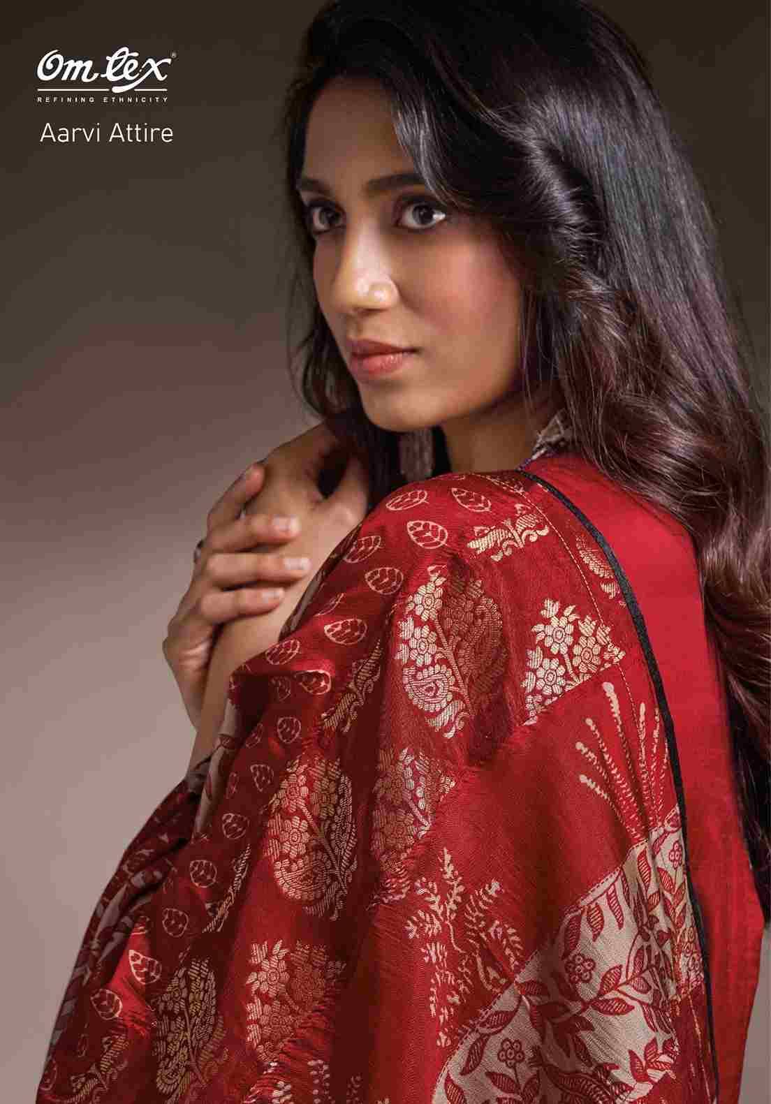 Aarvi Attire By Om Tex 7991-A To 7991-D Series Beautiful Festive Suits Colorful Stylish Fancy Casual Wear & Ethnic Wear Silk Dresses At Wholesale Price
