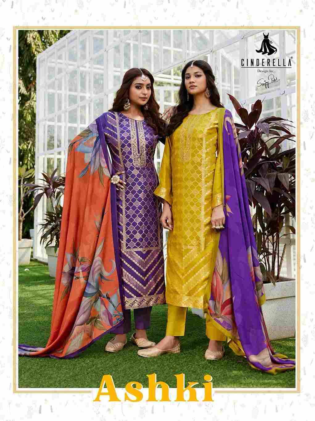 Ashki By Cinderella 15768 To 15771 Series Beautiful Stylish Festive Suits Fancy Colorful Casual Wear & Ethnic Wear & Ready To Wear Silk Jacquard Dresses At Wholesale Price