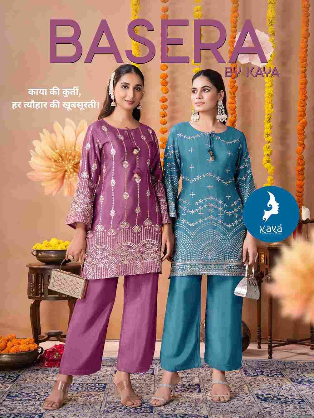 Basera By Kaya 01 To 06 Series Designer Stylish Fancy Colorful Beautiful Party Wear & Ethnic Wear Collection Chinnon Co-Ord At Wholesale Price