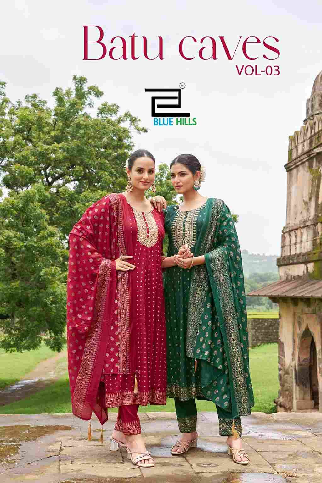 Batu Caves Vol-2 By Blue Hills 3001 To 3006 Series Beautiful Festive Suits Stylish Fancy Colorful Casual Wear & Ethnic Wear Rayon Dresses At Wholesale Price