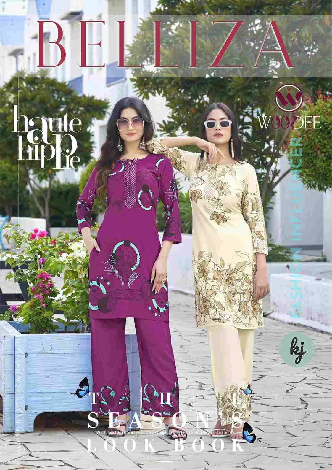 Belliza By Woodee 1001 To 1006 Series Designer Stylish Fancy Colorful Beautiful Party Wear & Ethnic Wear Collection Rayon Print Co-Ord At Wholesale Price