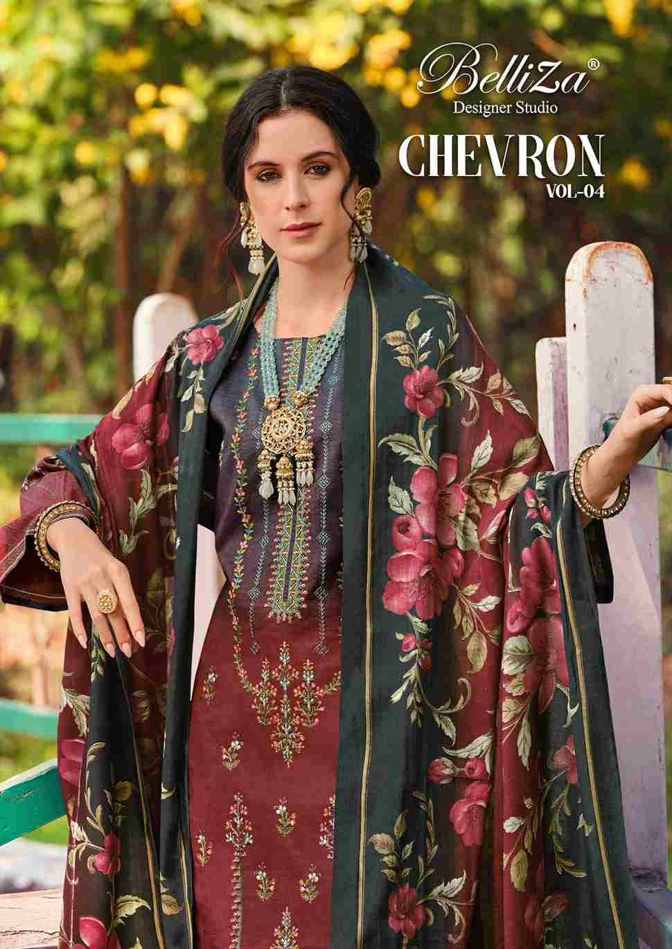Chevron Vol-4 By Belliza 873-001 To 873-008 Series Beautiful Festive Suits Stylish Fancy Colorful Casual Wear & Ethnic Wear Pure Cotton Print Dresses At Wholesale Price