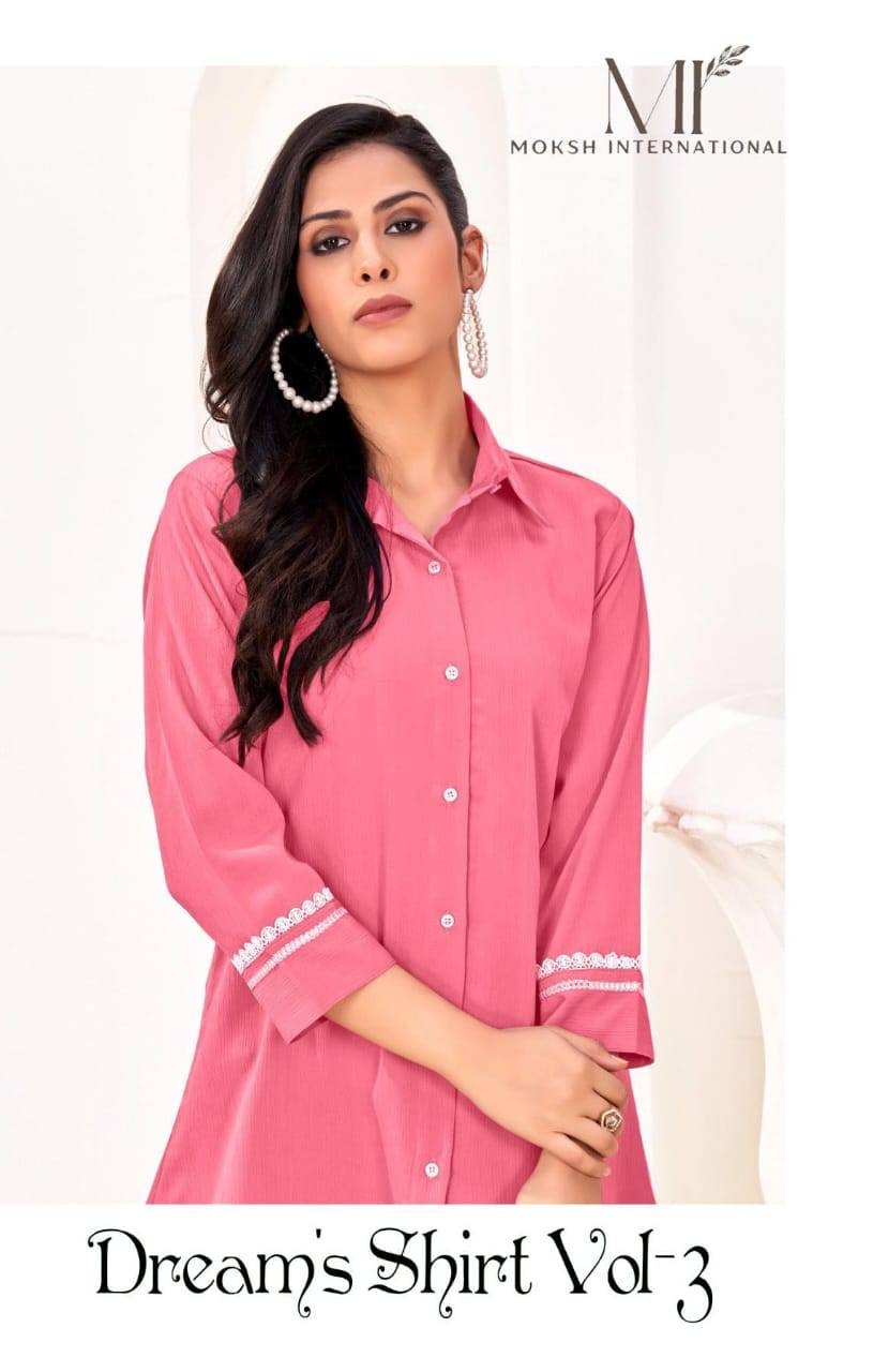 Dreams Shirt Vol-3 By Moksh International 2163 To 2166 Series Designer Stylish Fancy Colorful Beautiful Party Wear & Ethnic Wear Collection Cotton Print Tops At Wholesale Price