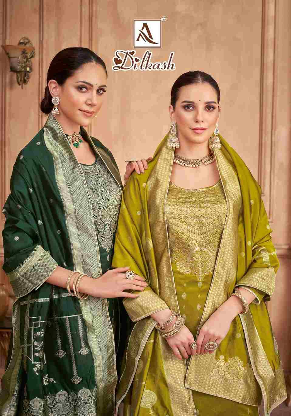 Dilkash By Alok Suit 1793-001 To 1793-006 Series Beautiful Festive Suits Colorful Stylish Fancy Casual Wear & Ethnic Wear Jacquard Dresses At Wholesale Price