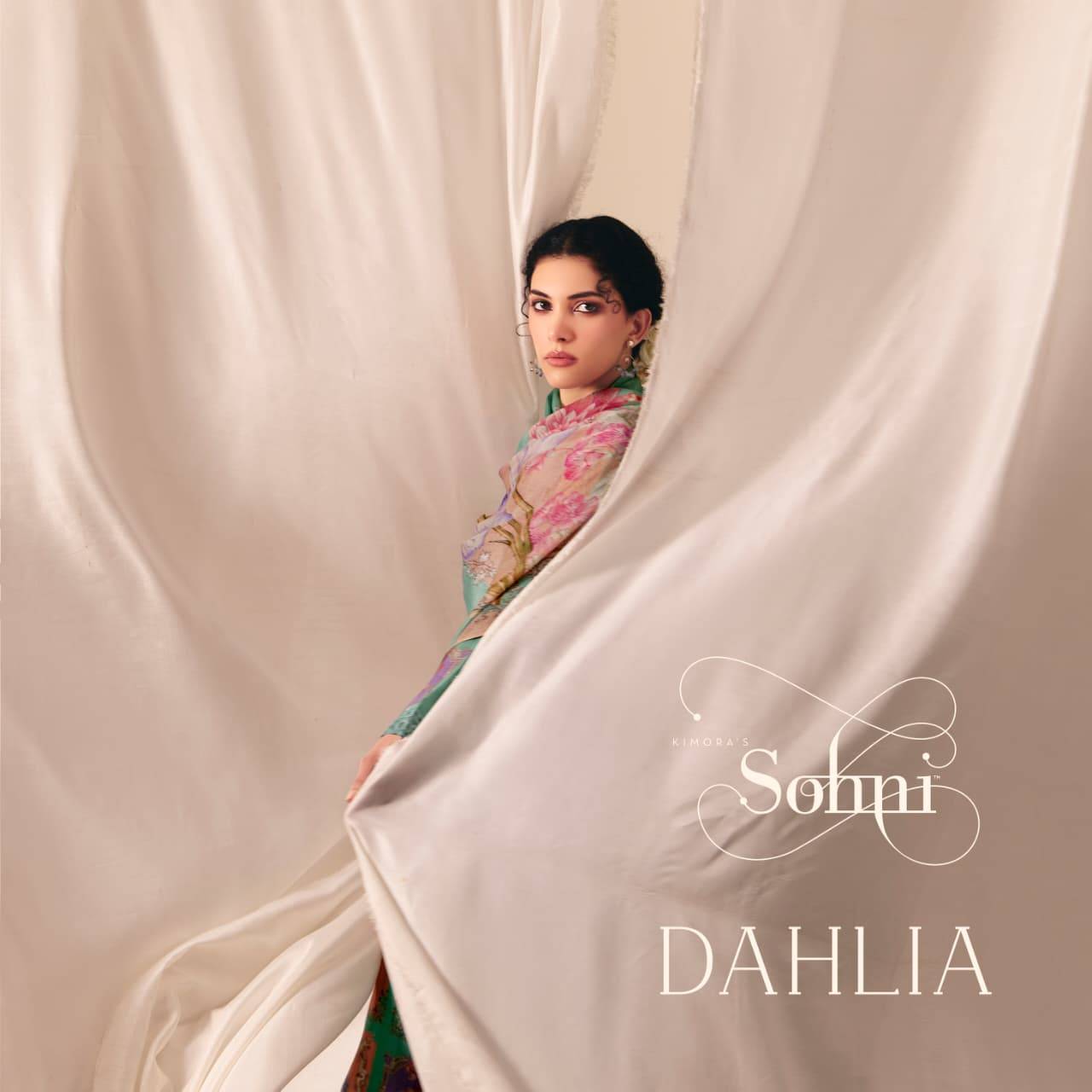 Dahlia By Sohni 411 To 414 Series Beautiful Suits Colorful Stylish Fancy Casual Wear & Ethnic Wear Pure Muslin Dresses At Wholesale Price